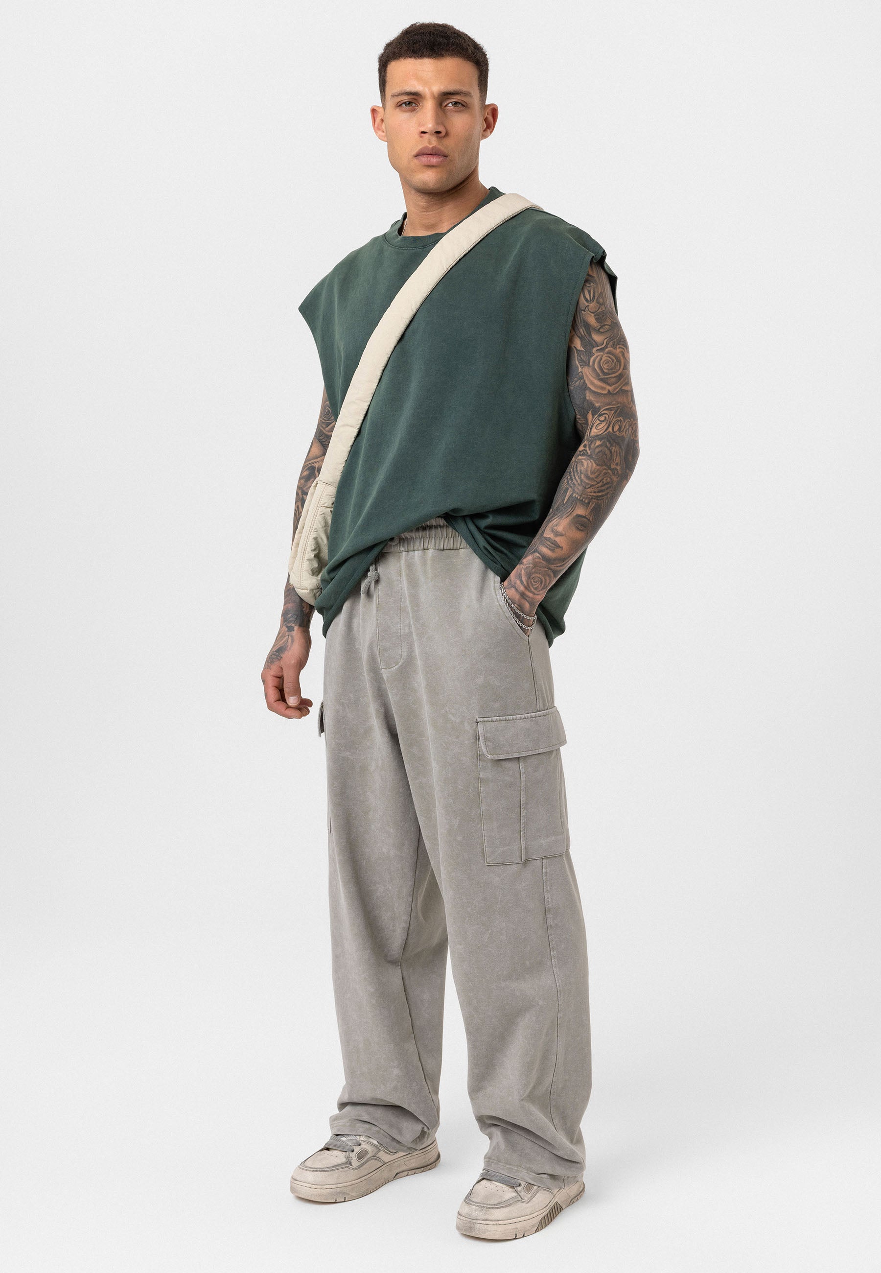 Oversized Graphic Pants – Bold Visuals with Vintage-Washed Appeal