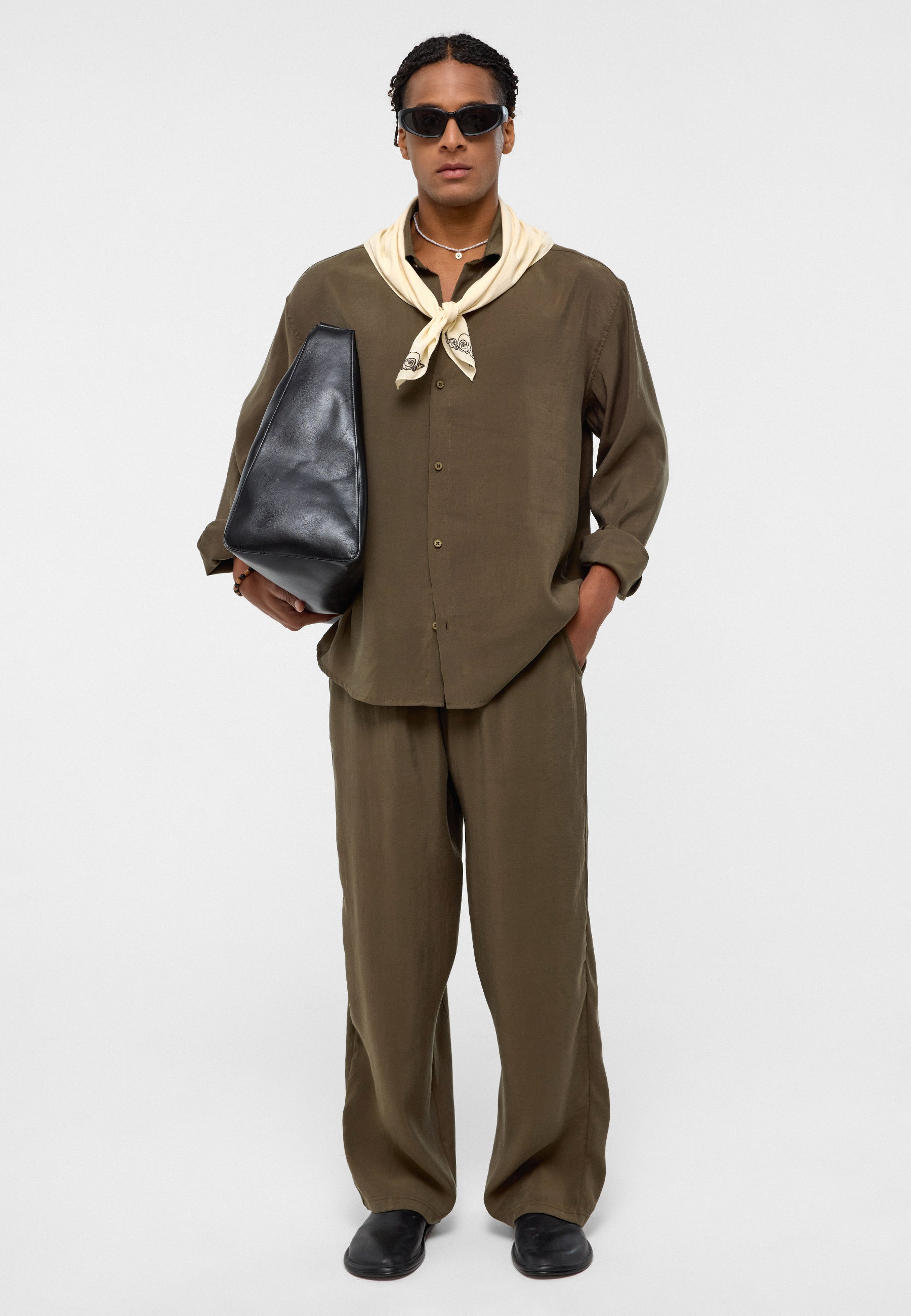 Baggy Fit Modal Trousers – Relaxed Wide-Leg Comfort