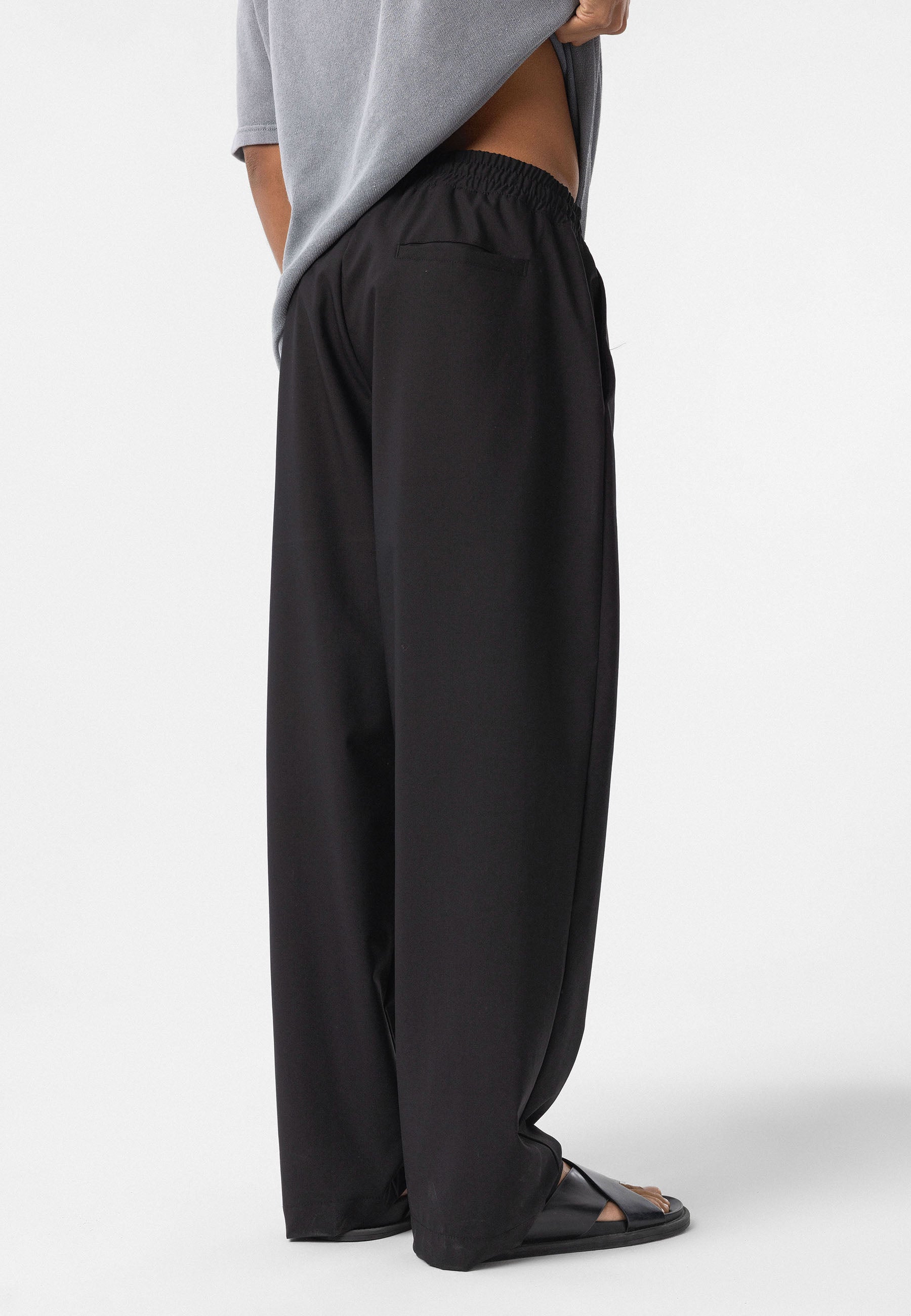 Slim Tapered Pants, Relaxed Fit Bottoms, Stretch Cotton Trousers, Neutral Casual Pants, Men’s Essential Taper Fit
