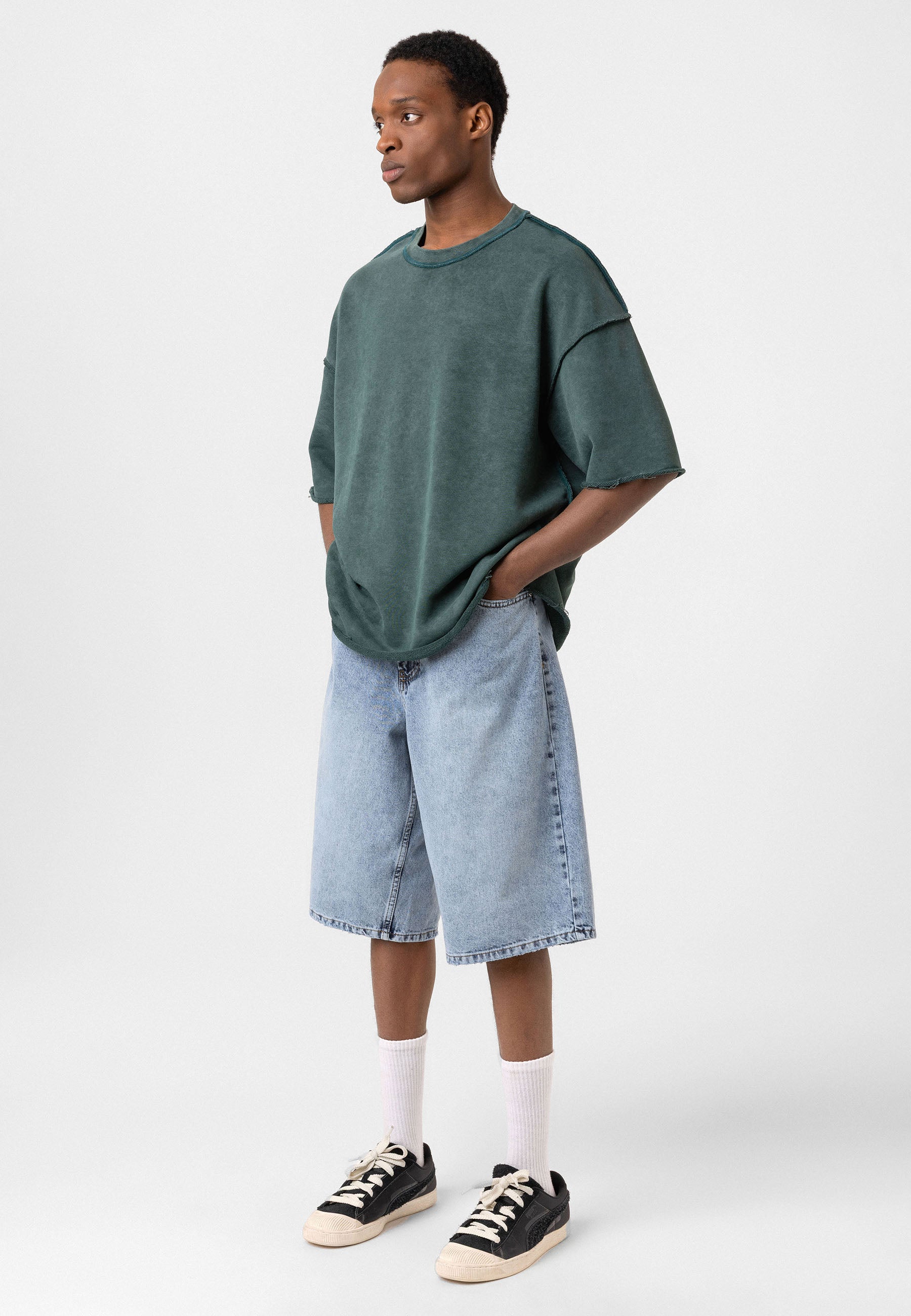 Oversized Washed T- shirts Relaxed Silhouette, Soft Texture