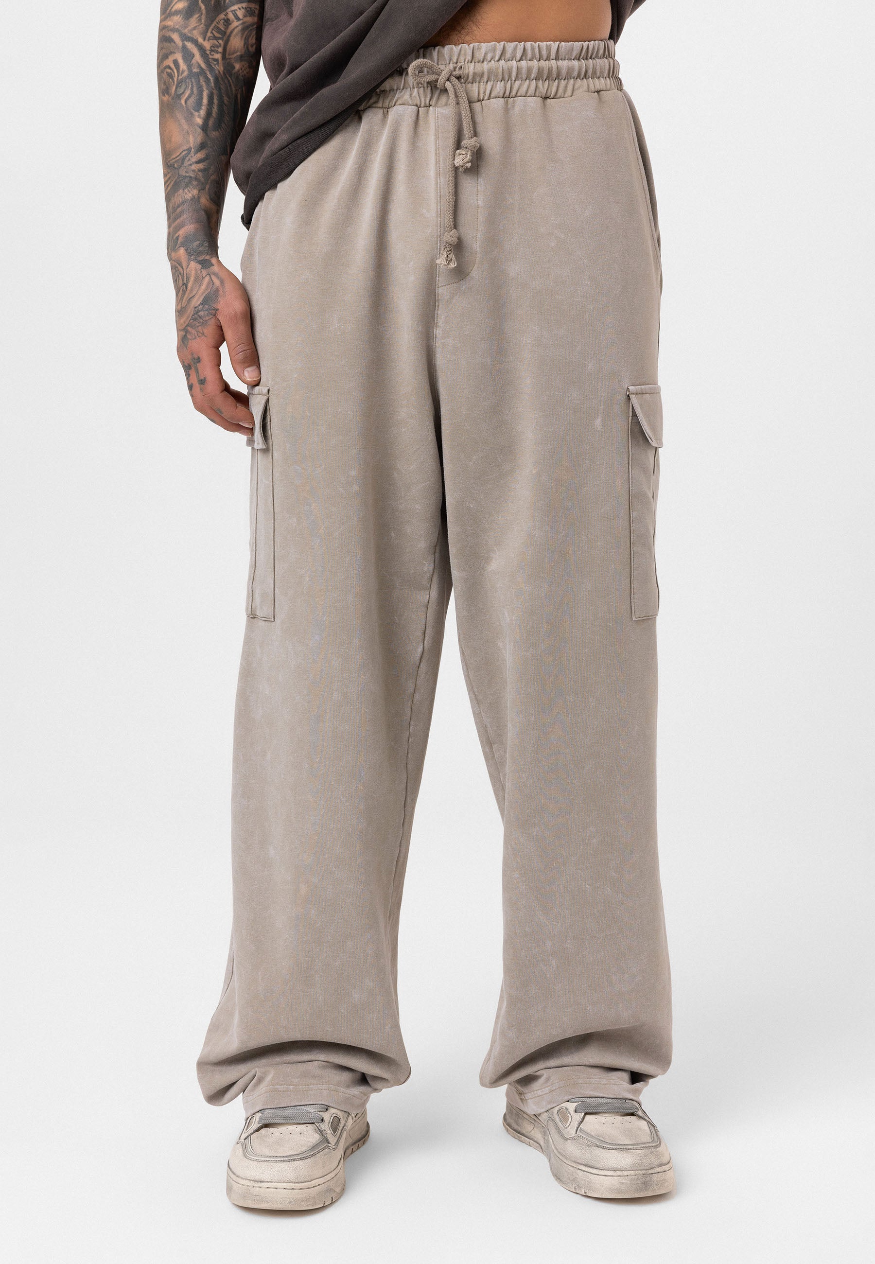 Oversized Graphic Pants – Bold Visuals with Vintage-Washed Appeal