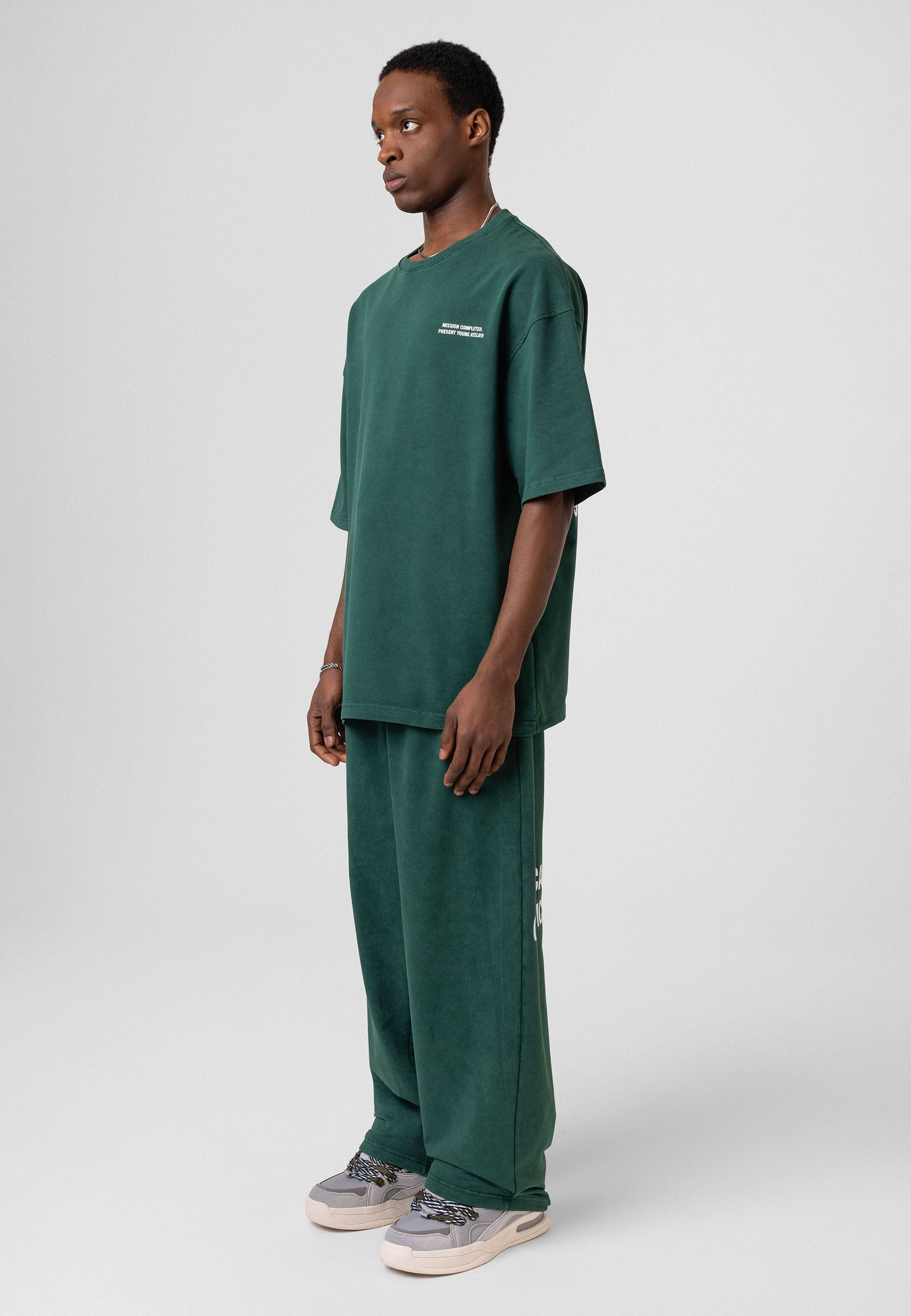 Oversized Washed Track Pants – Street-Ready Comfort with Soft Texture