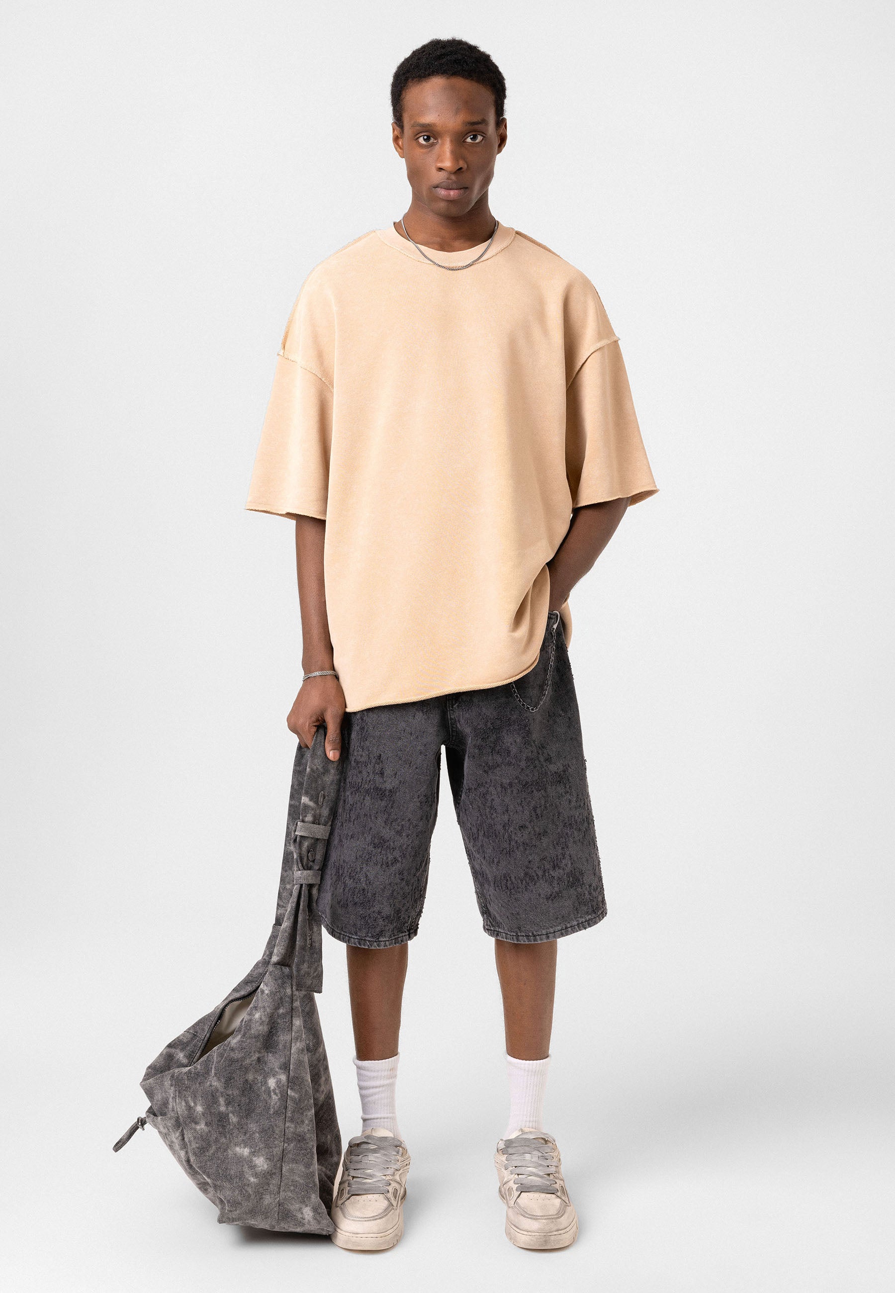 Oversized Washed T- shirts Relaxed Silhouette, Soft Texture