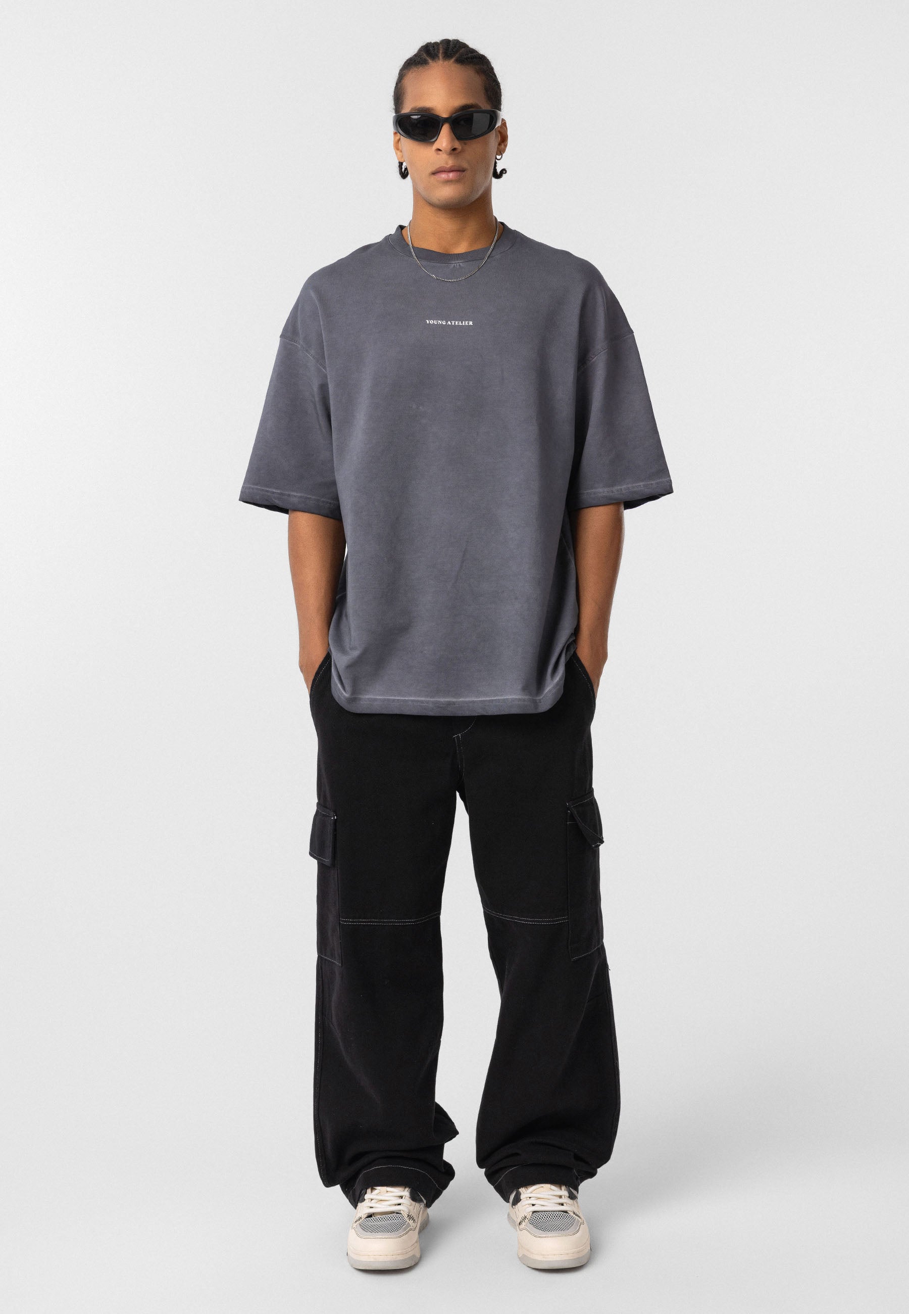 Oversized Washed Graphic T–shirts Clean Lines & Urban Texture