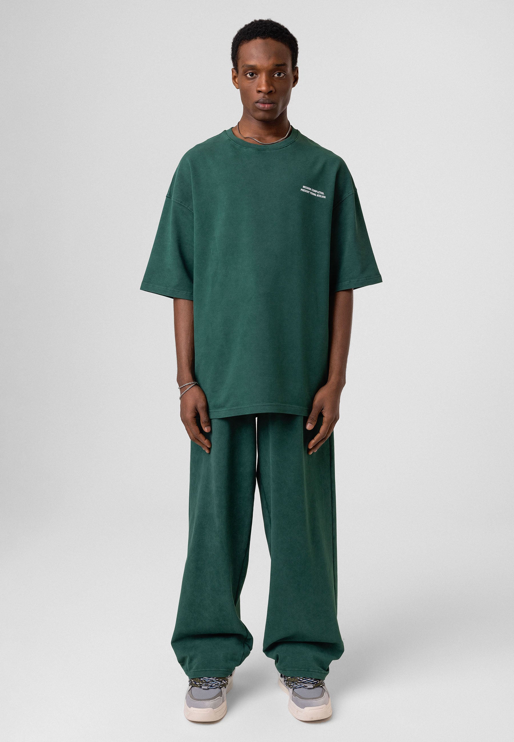 Oversized Washed Track Pants – Street-Ready Comfort with Soft Texture