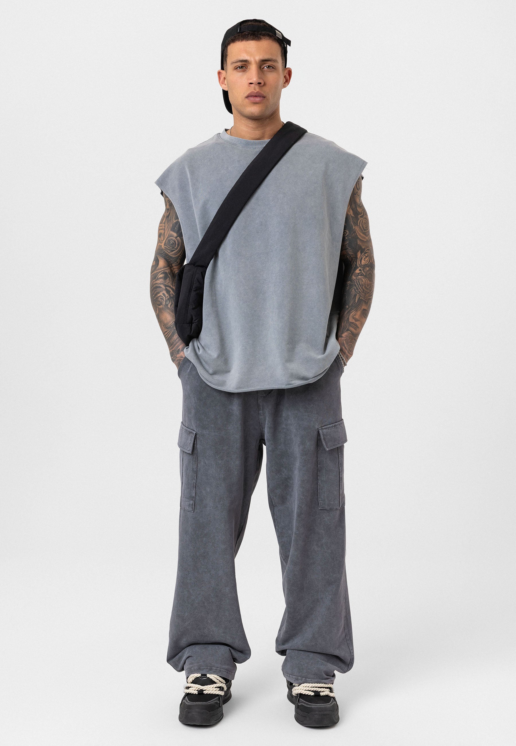 Oversized Graphic Pants – Bold Visuals with Vintage-Washed Appeal