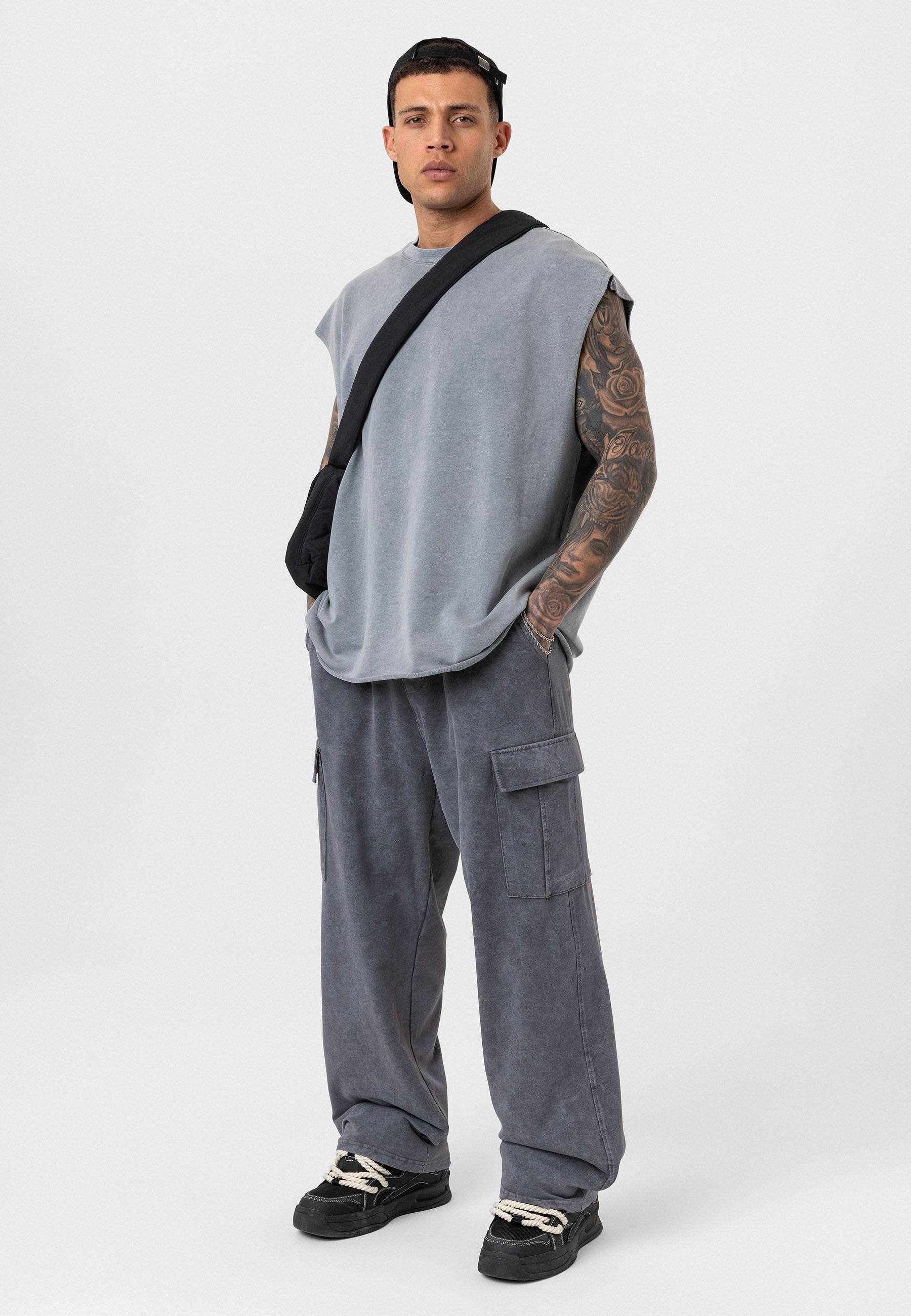 Oversized Graphic Pants – Bold Visuals with Vintage-Washed Appeal