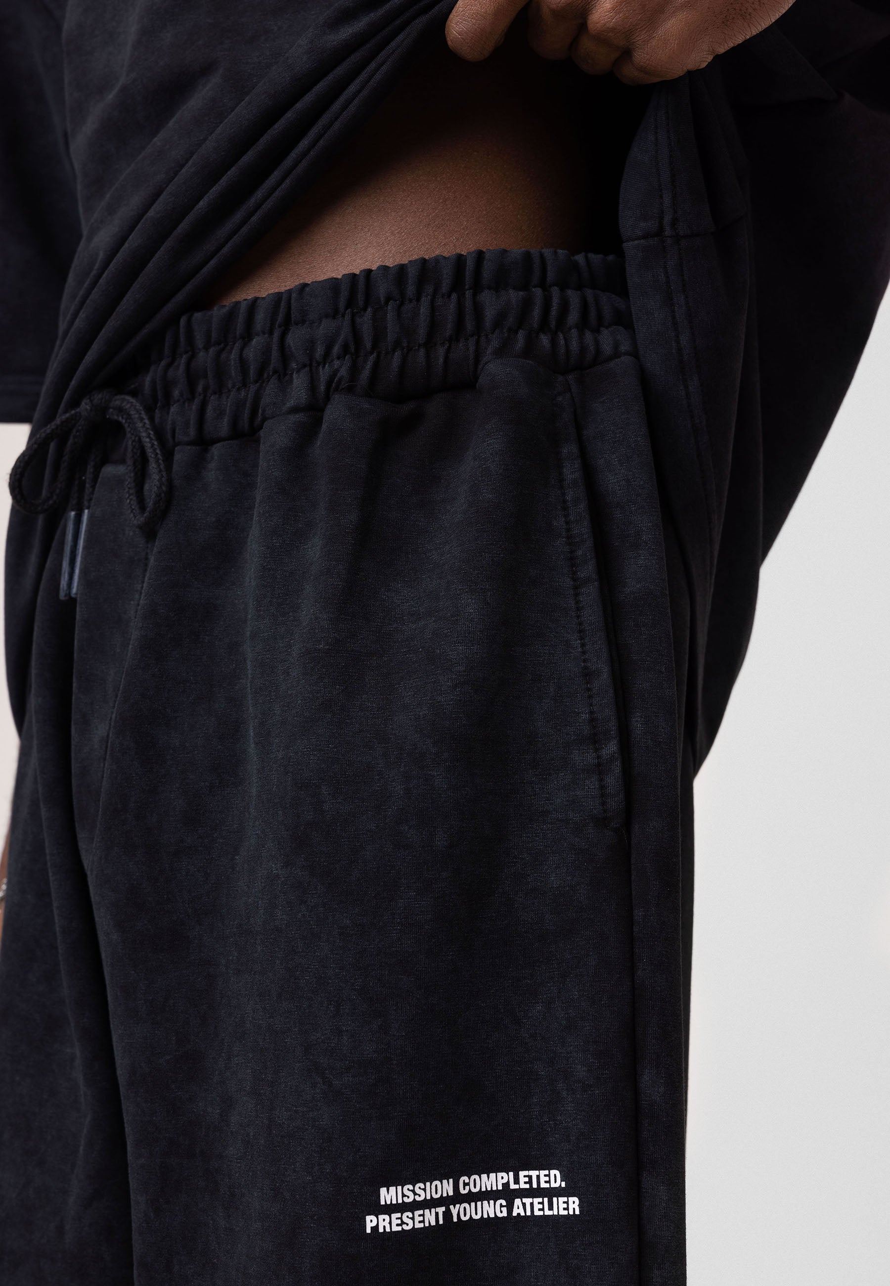 Oversized Washed Track Pants – Street-Ready Comfort with Soft Texture