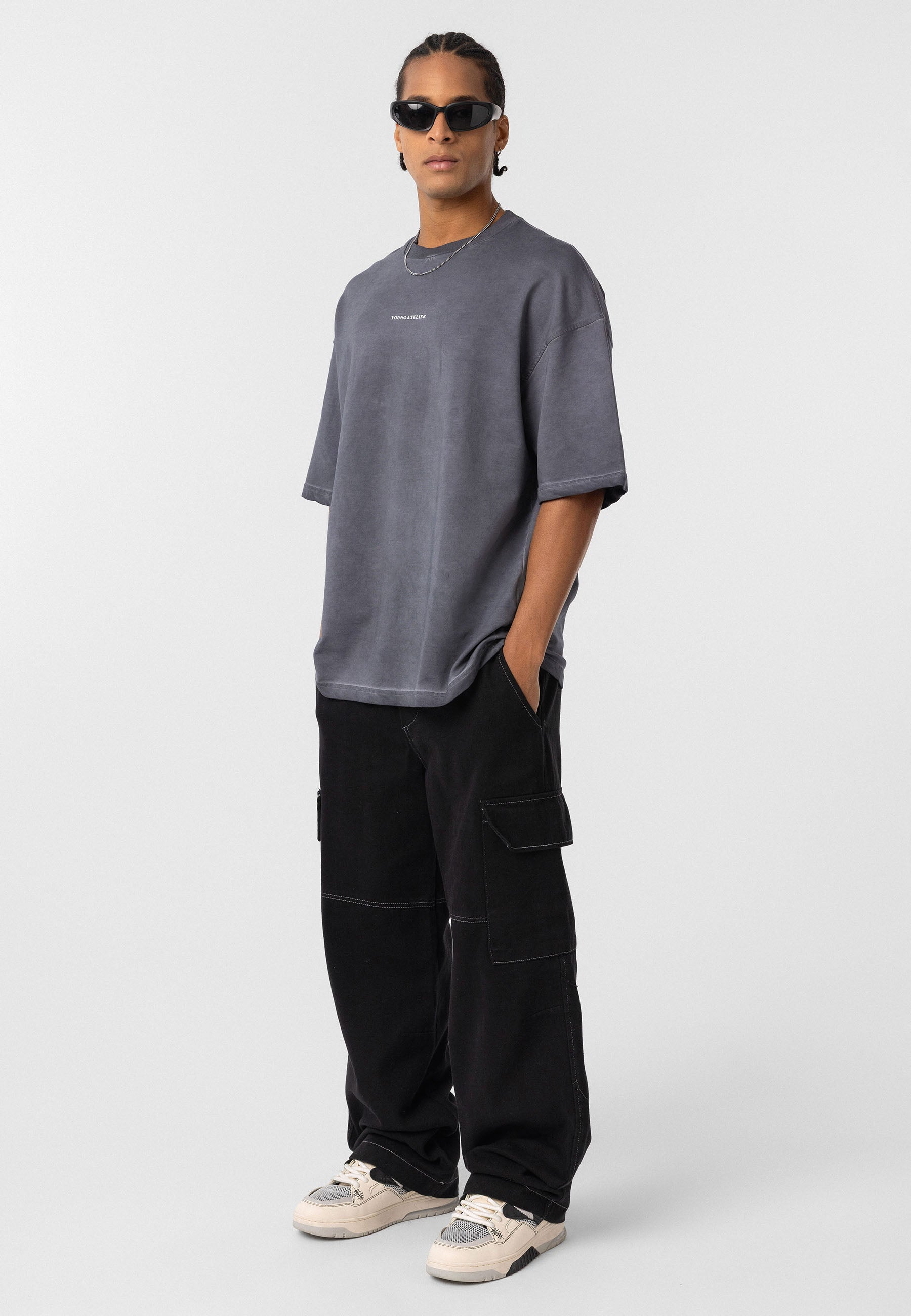 Oversized Washed Graphic T–shirts Clean Lines & Urban Texture