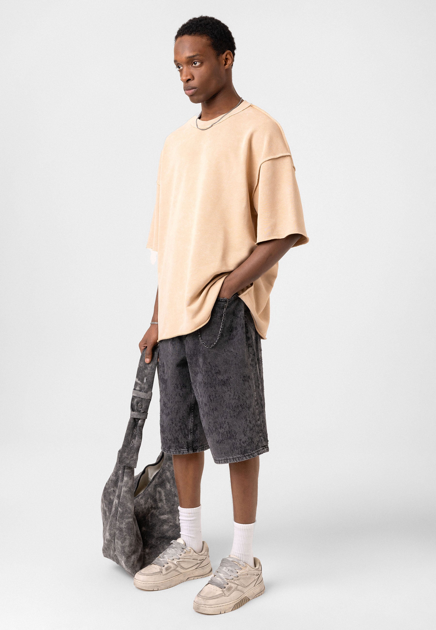 Oversized Washed T- shirts Relaxed Silhouette, Soft Texture