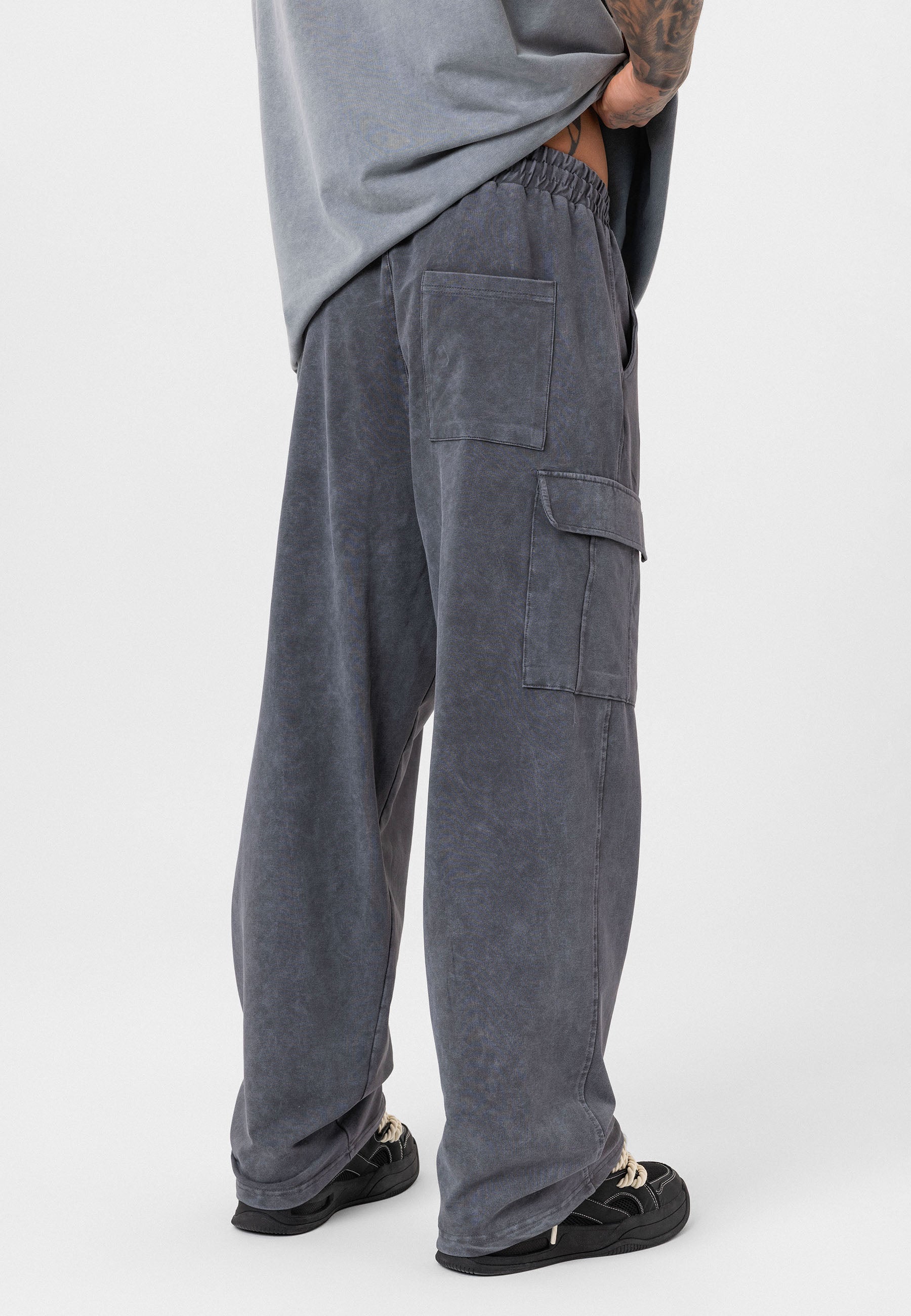 Oversized Graphic Pants – Bold Visuals with Vintage-Washed Appeal
