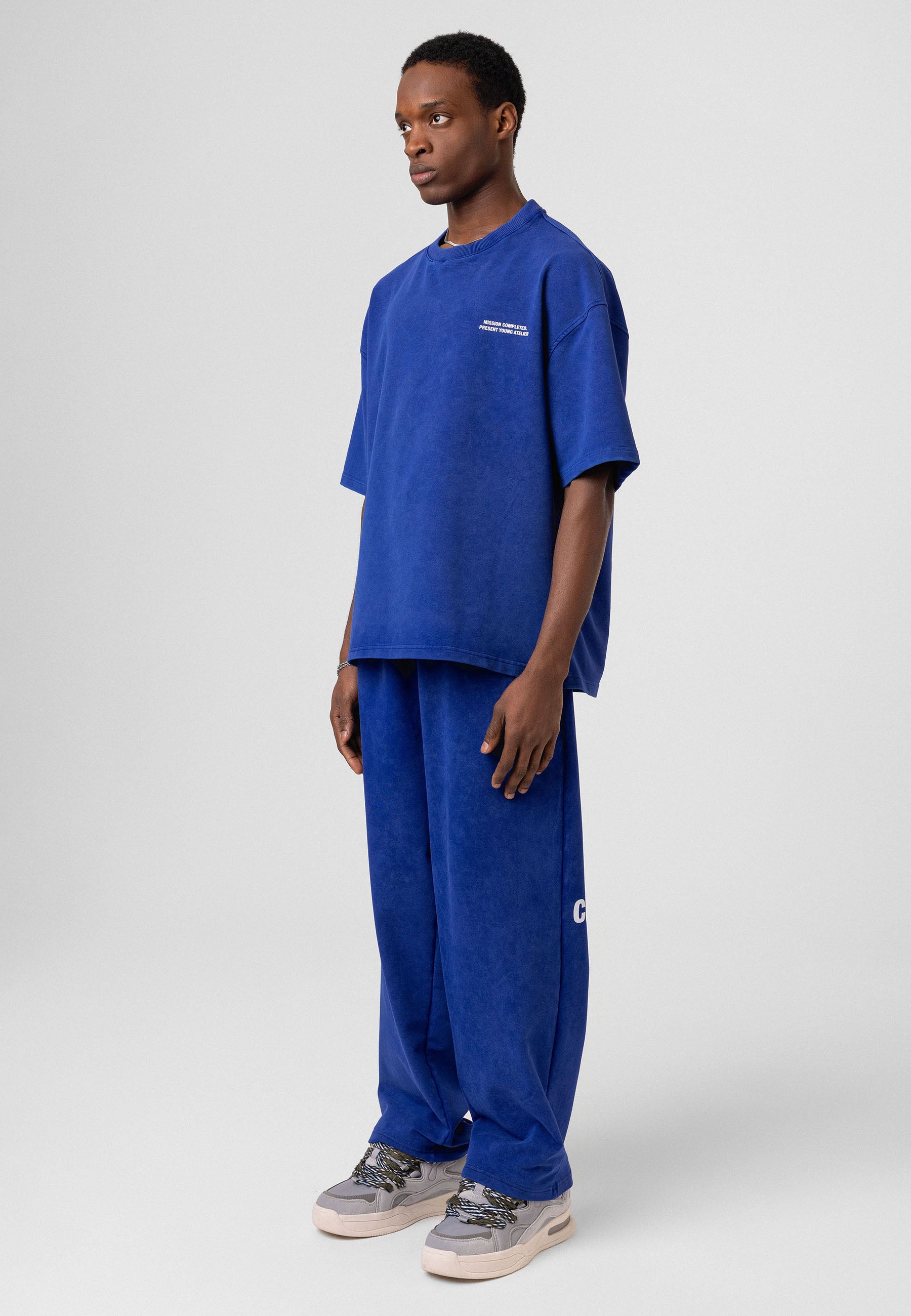 Oversized Washed Track Pants – Street-Ready Comfort with Soft Texture