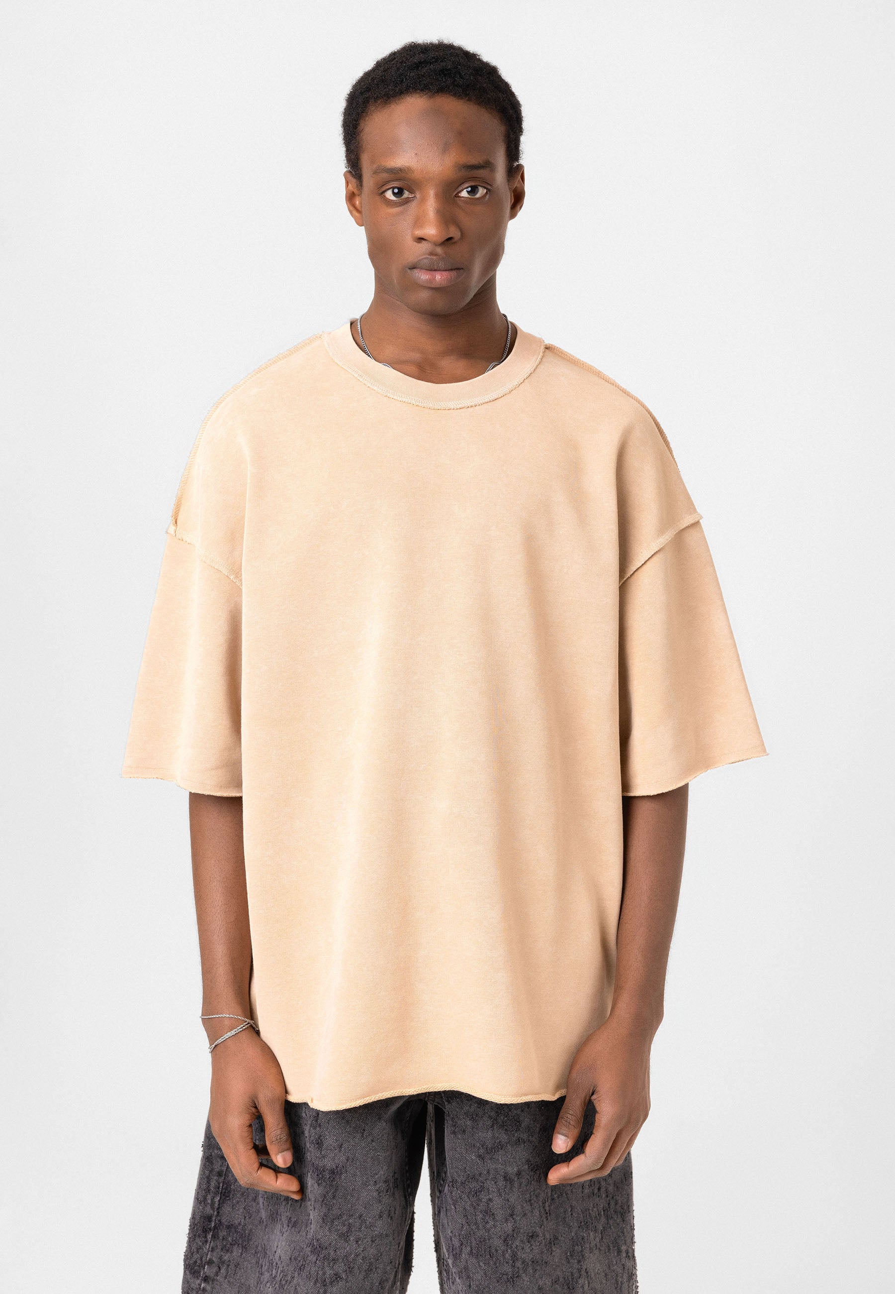 Oversized Washed T- shirts Relaxed Silhouette, Soft Texture