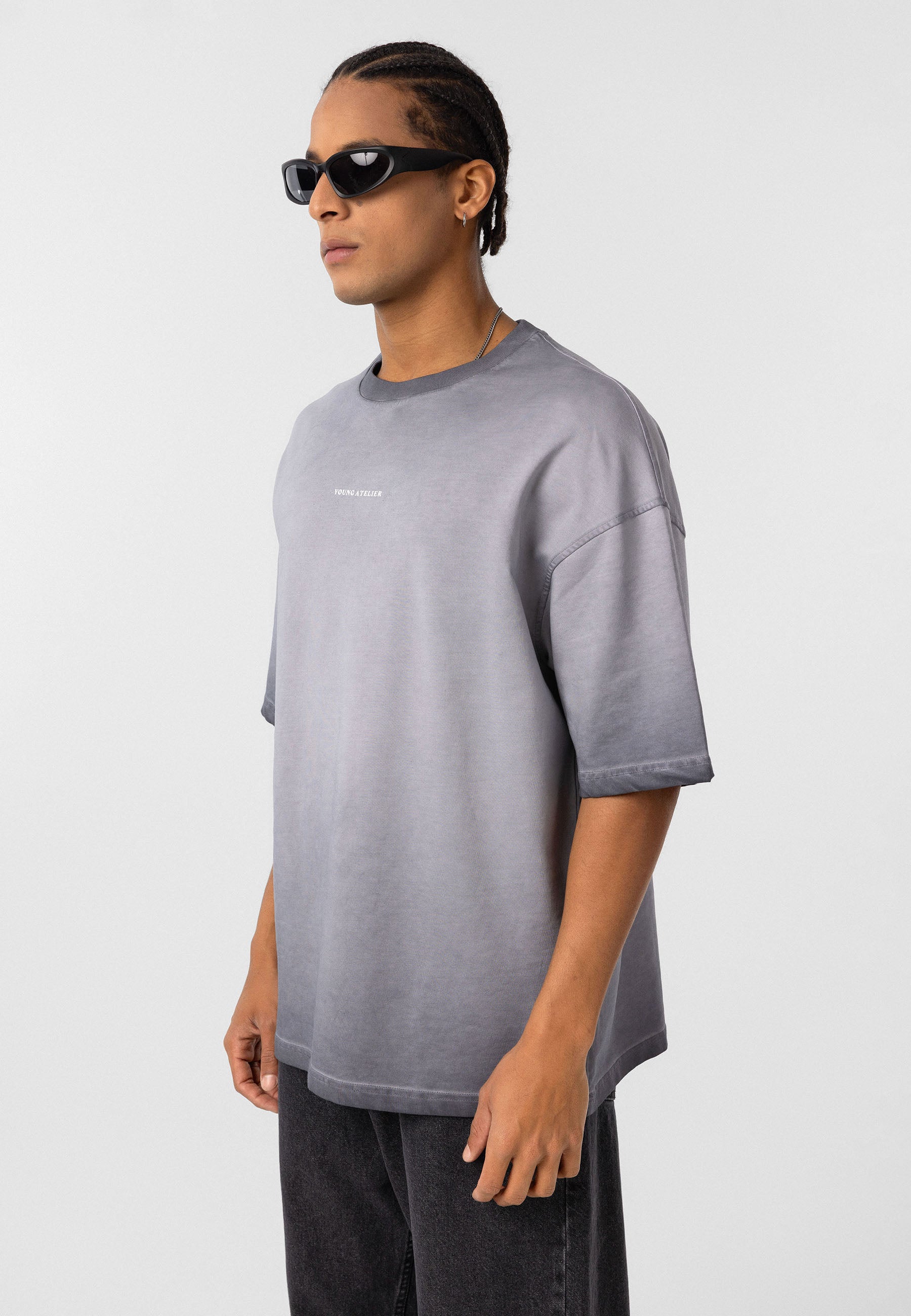 Oversized Washed Graphic T–shirts Clean Lines & Urban Texture