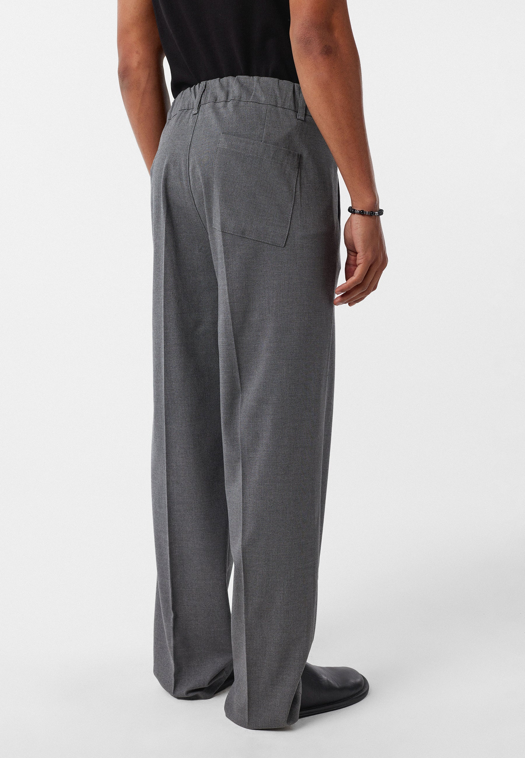 Men’s Loose Fit Blazer in Dark Grey Minimalist Relaxed Tailoring