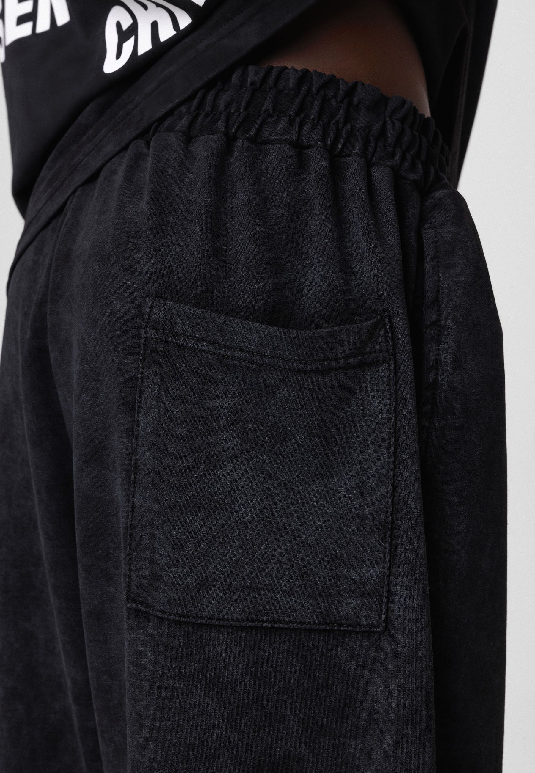 Oversized Washed Track Pants – Street-Ready Comfort with Soft Texture