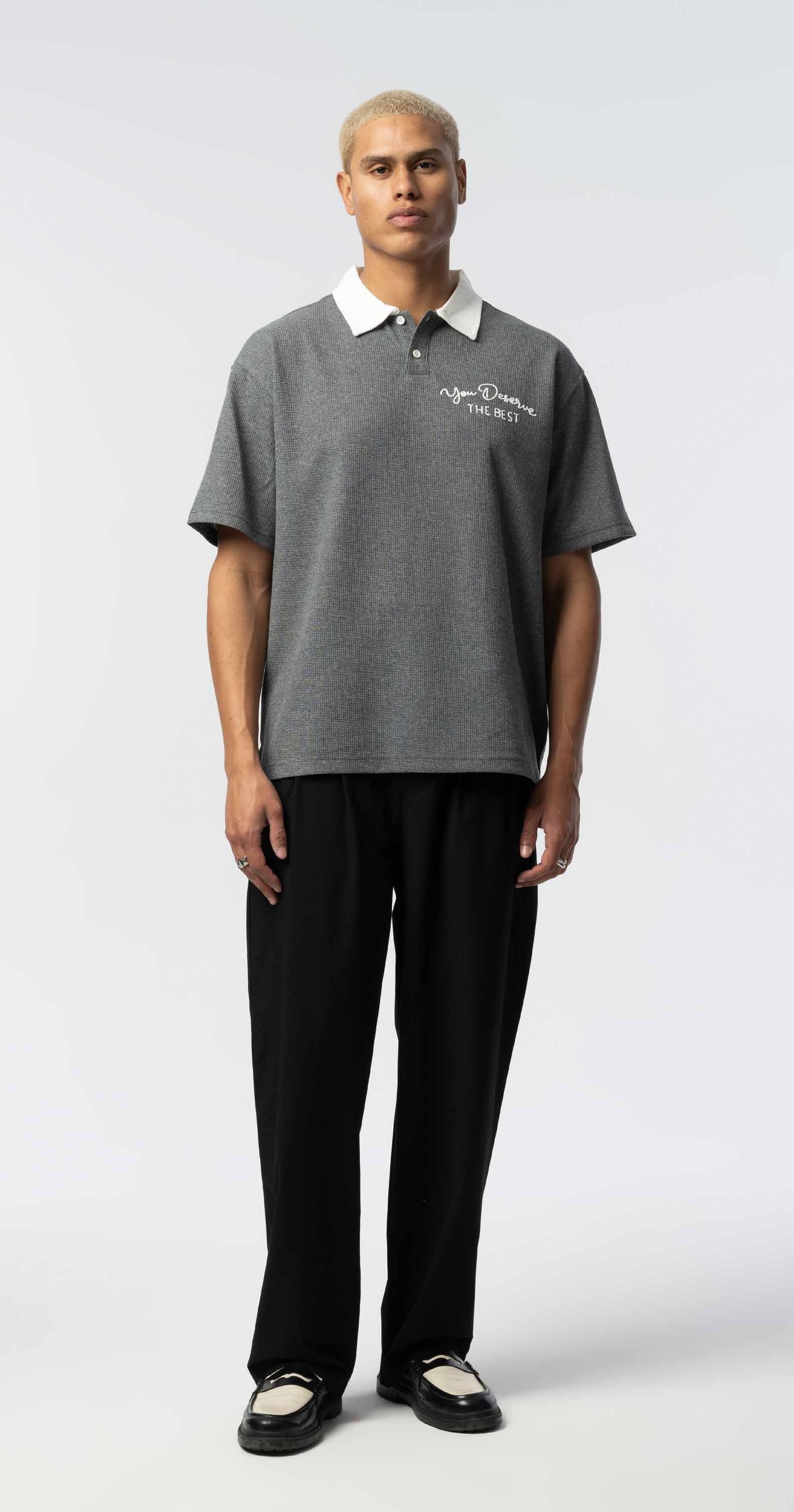 Light Gray Oversized T‑Shirt – LIMITLESS Graphic Comfort