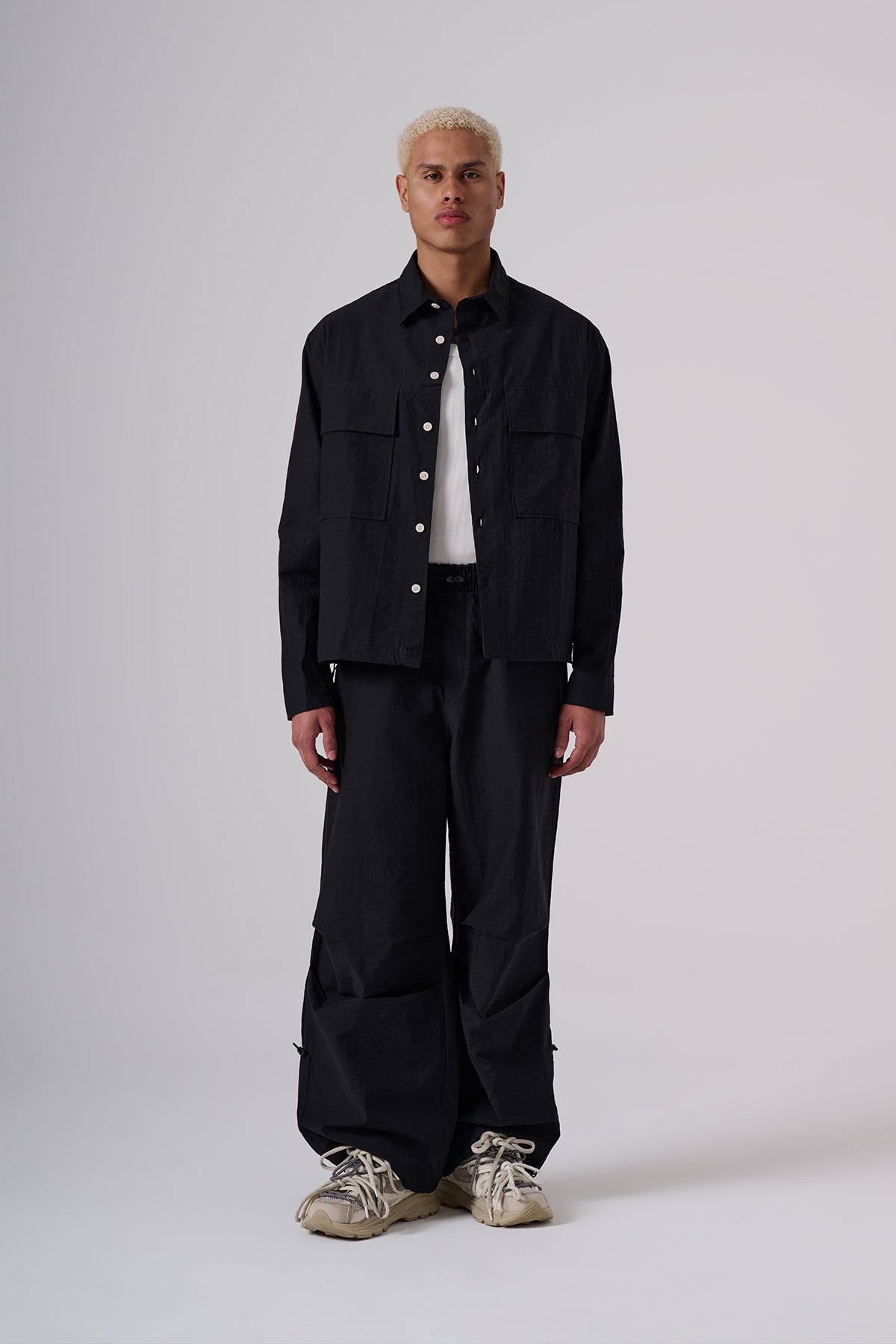 Black Coat & Jackets – Clean Design with Subtle Embossed Detail