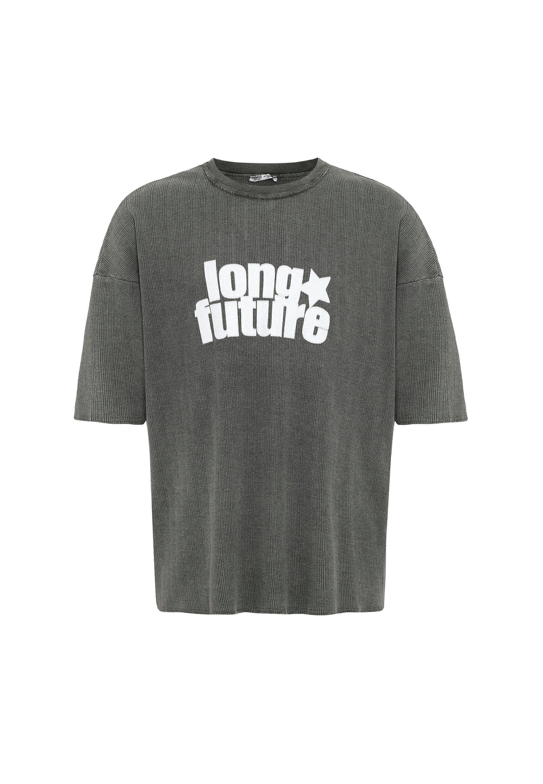 Oversized Knit T-shirts Garment-Washed Texture & Relaxed Comfort