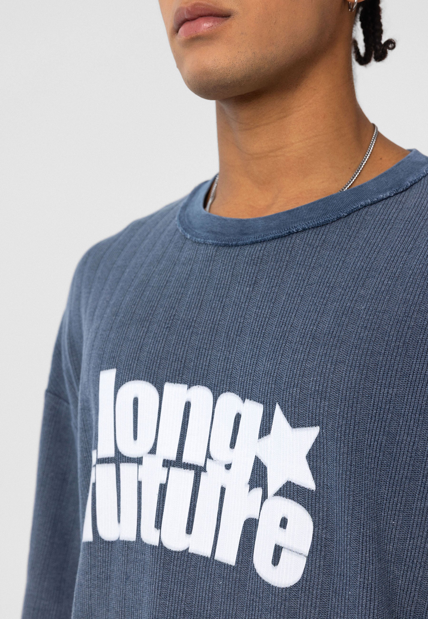 Oversized Knit T-shirts Garment-Washed Texture & Relaxed Comfort