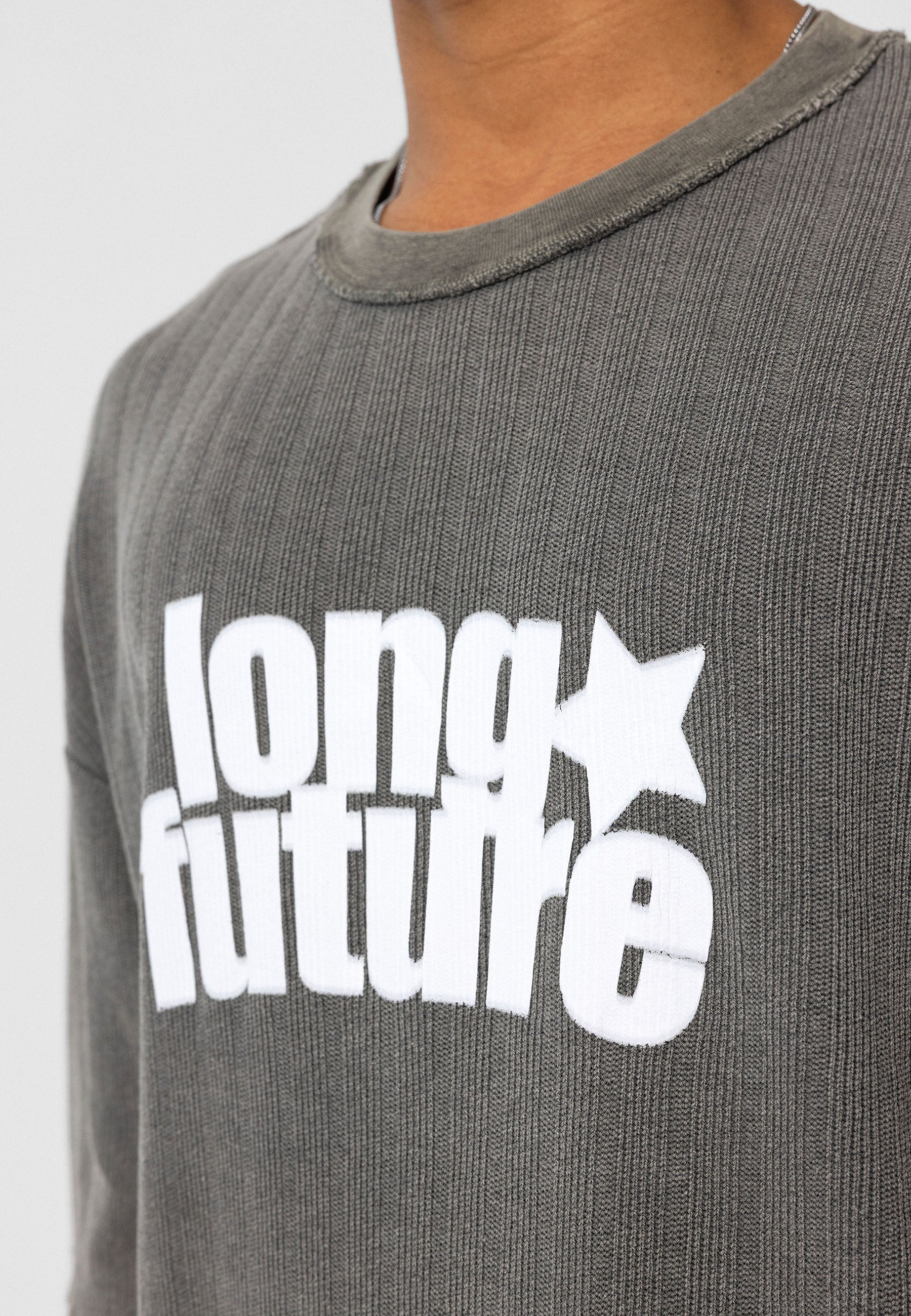 Oversized Knit T-shirts Garment-Washed Texture & Relaxed Comfort