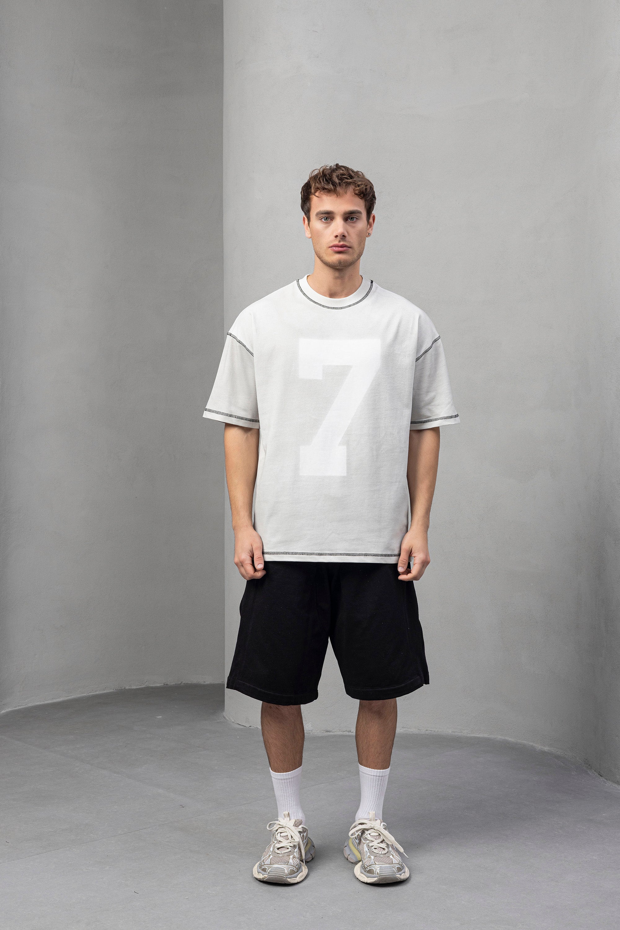 Oversized Textured Jersey Tee
