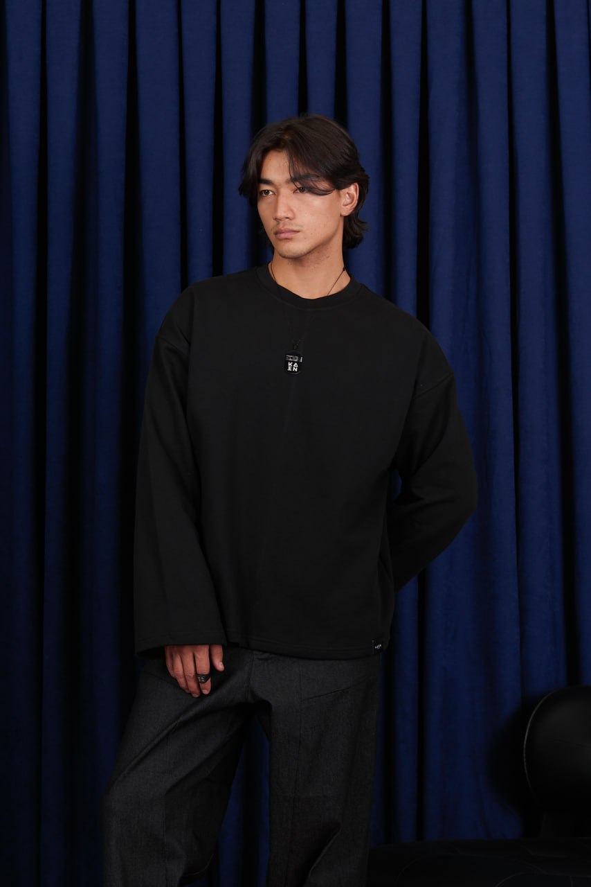 Men’s Oversized Minimal Sweatshirt | Korean Streetwear Casual Pullover