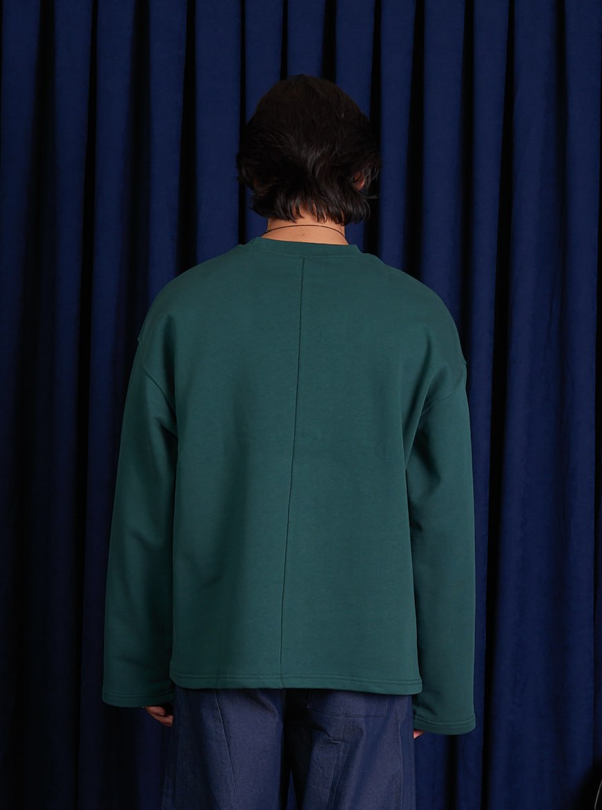 Men’s Oversized Minimal Sweatshirt | Korean Streetwear Casual Pullover