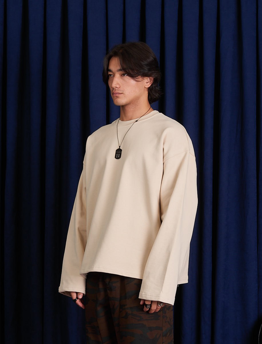 Men’s Oversized Minimal Sweatshirt | Korean Streetwear Casual Pullover