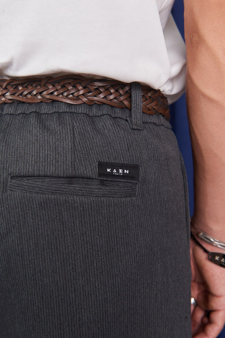 Men’s Korean Minimalist Wide-Leg Trouser | Casual Relaxed-Fit Pants