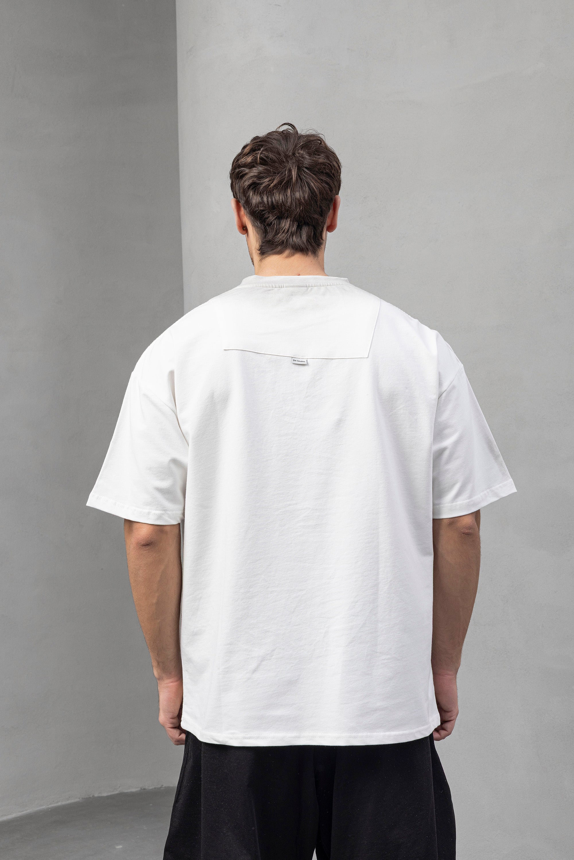 White Numeric Graphic T-shirts – Oversized Fit