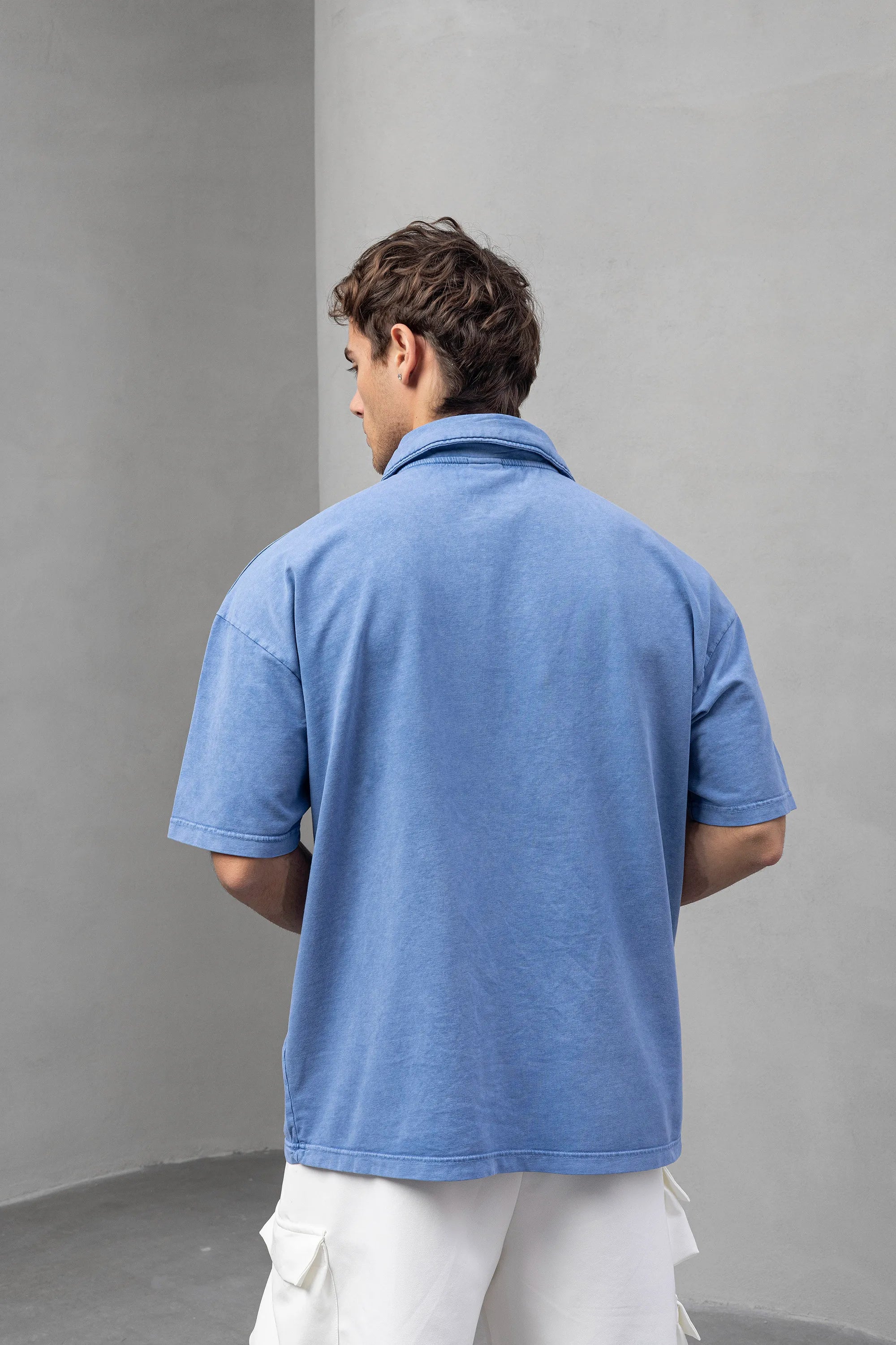 Freedom Is Not Free Polo Shirt - Blue Zip Pocket Design