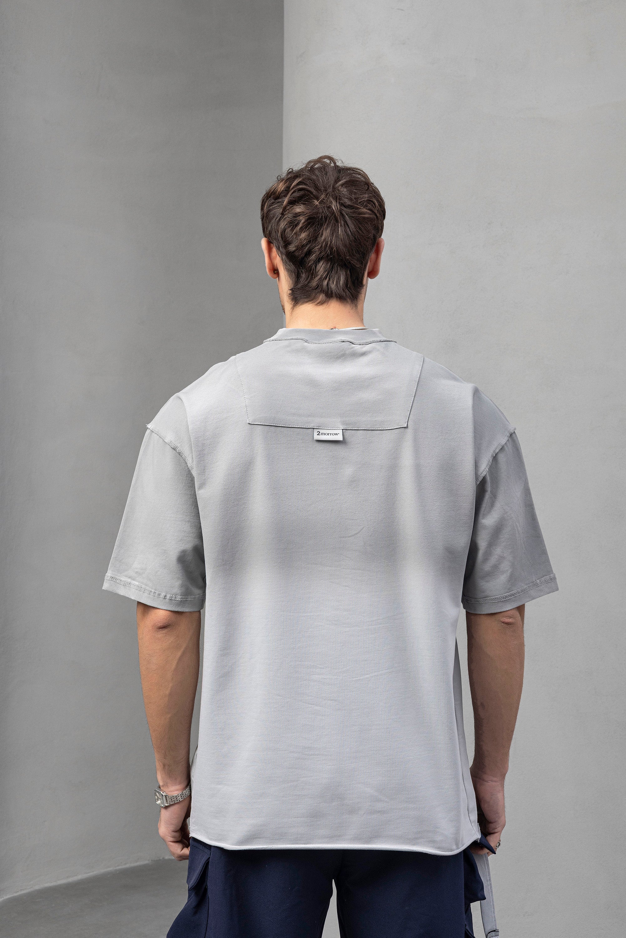 Retro Varsity '86' Oversized T-shirts – Ice Grey