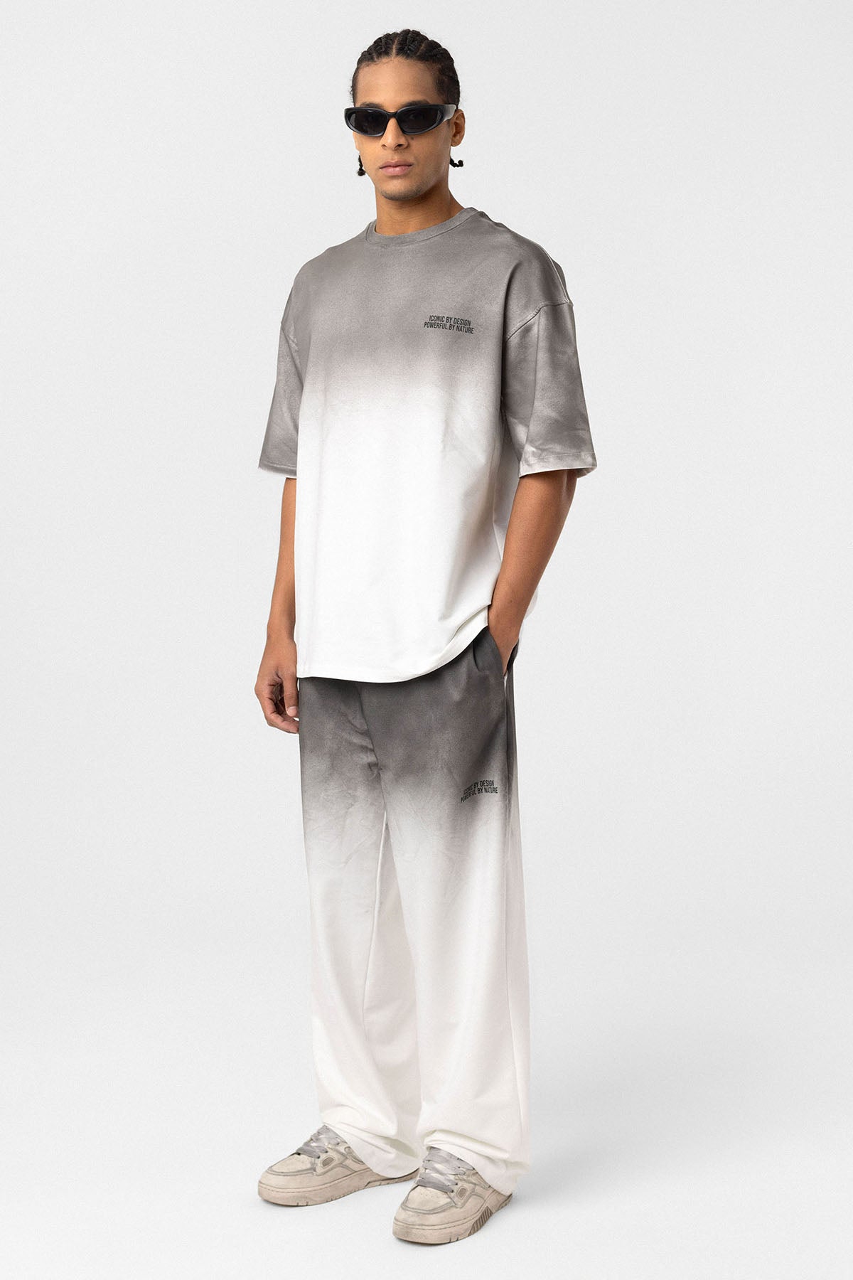 Oversized Graphic Tee – Washed Texture Meets Bold Back Print