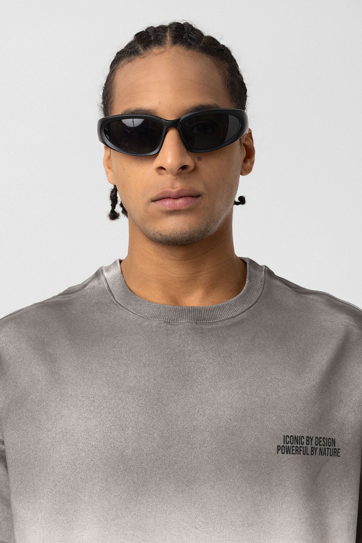 Oversized Graphic Tee – Washed Texture Meets Bold Back Print