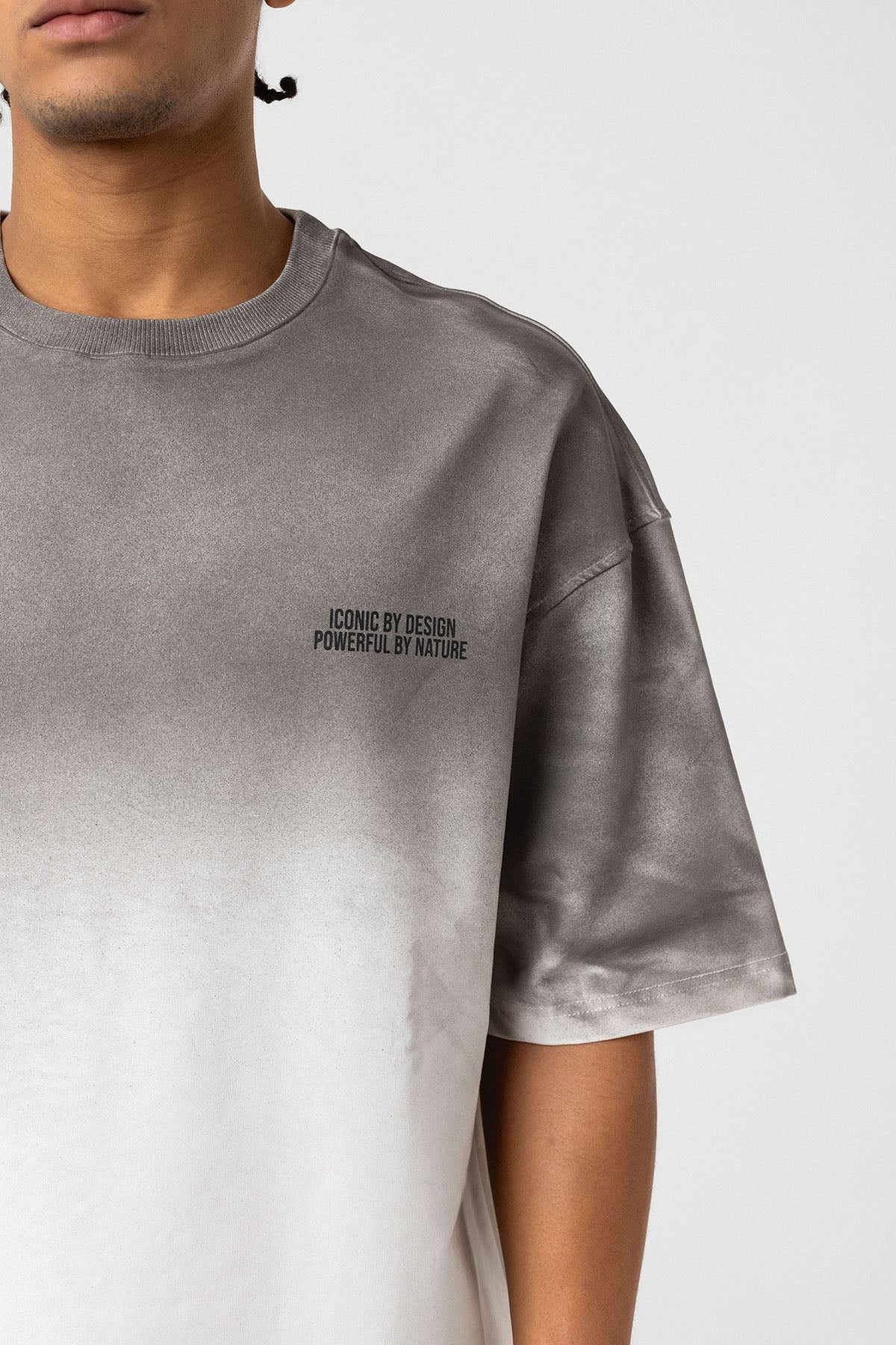 Oversized Graphic Tee – Washed Texture Meets Bold Back Print