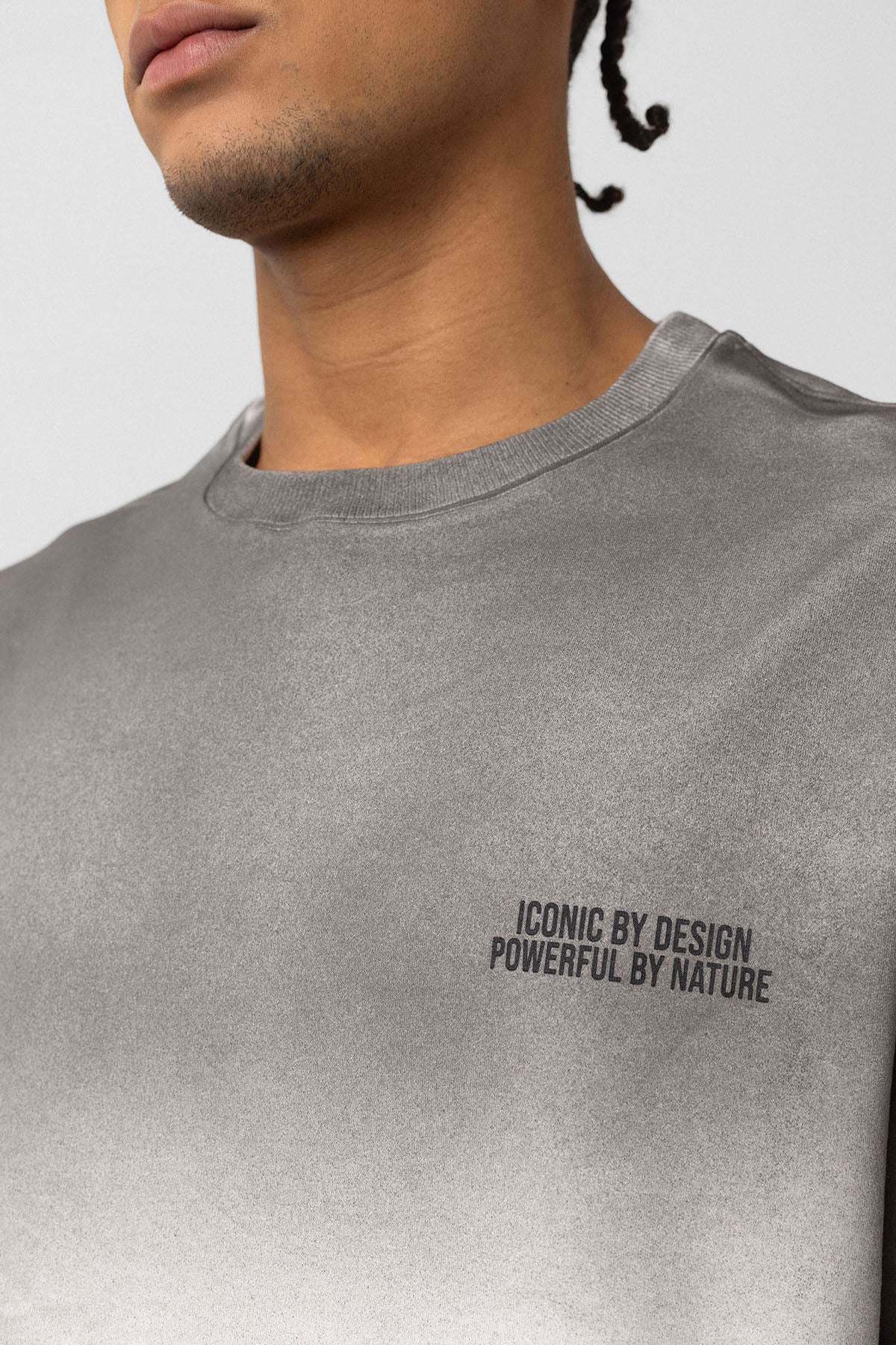 Oversized Graphic Tee – Washed Texture Meets Bold Back Print