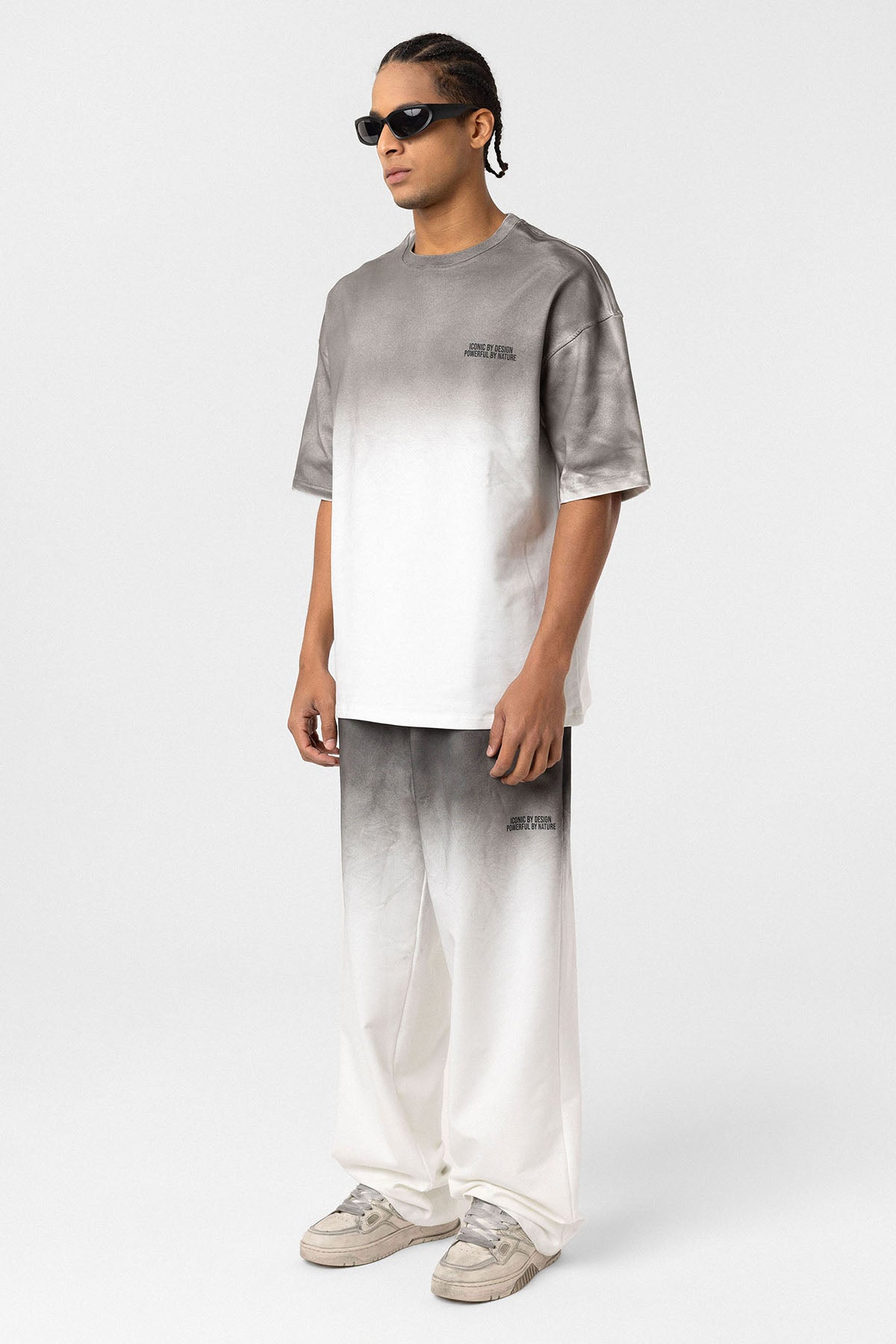 Oversized Graphic Tee – Washed Texture Meets Bold Back Print
