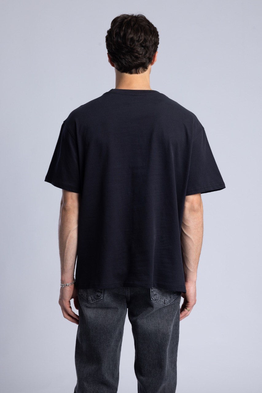 New York Graphic Tee with Flag Design