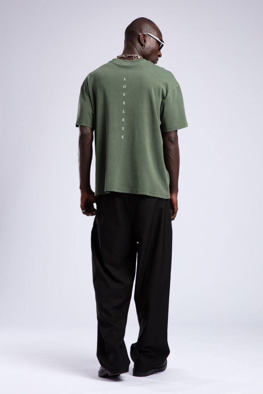 Men's Green Classic T-Shirt with Short Sleeves