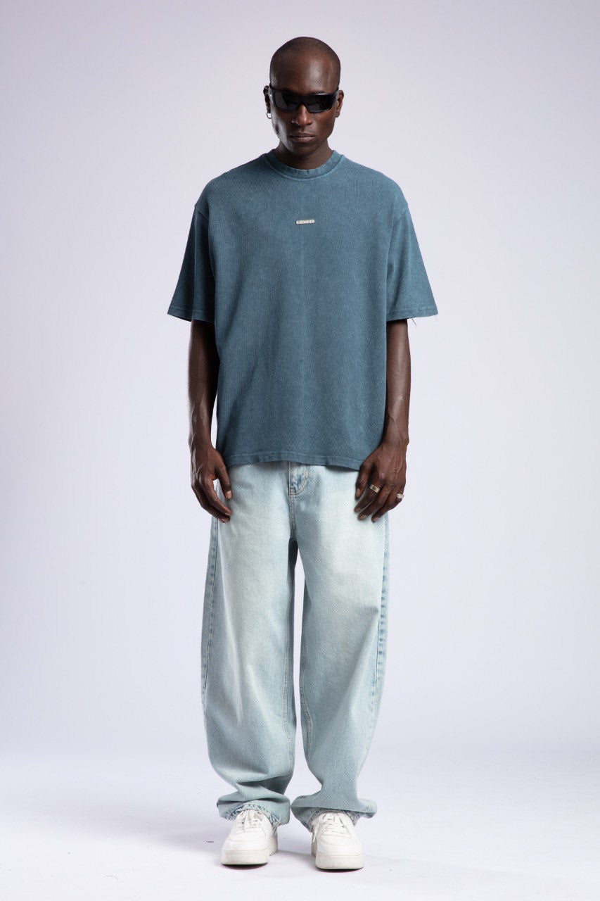 Washed Blue Oversized Tee