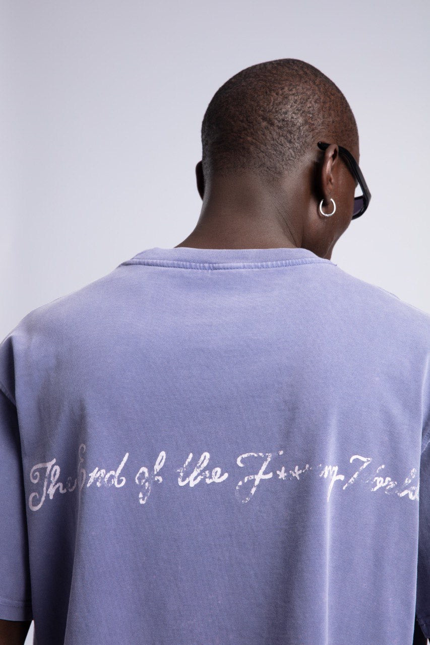 Purple “The End” Tee & Washed