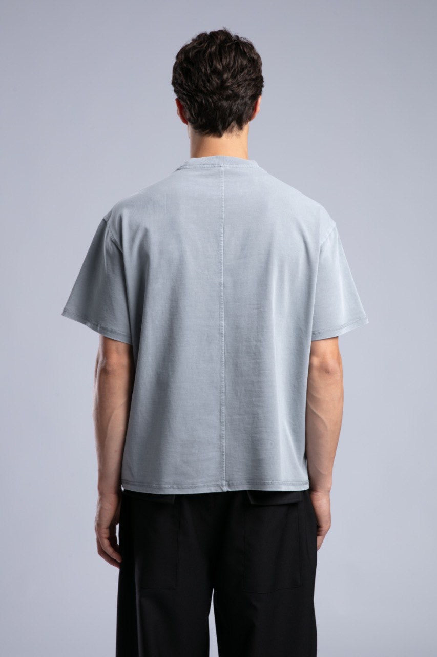 Light Grey Oversized T-Shirt for Men – Minimal Streetwear