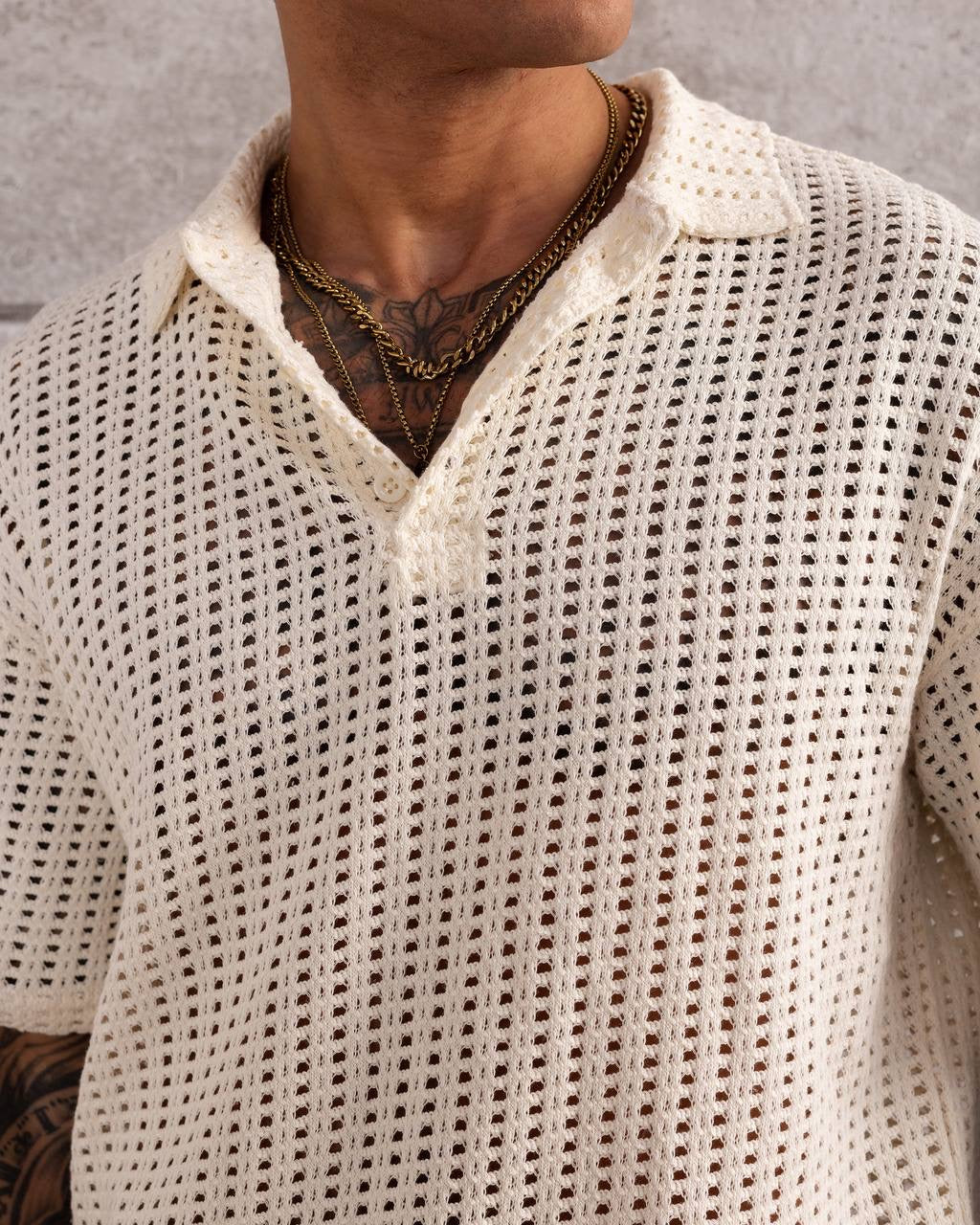 Classic Knit Polo Shirt – Men’s Premium Casual Summer Top
