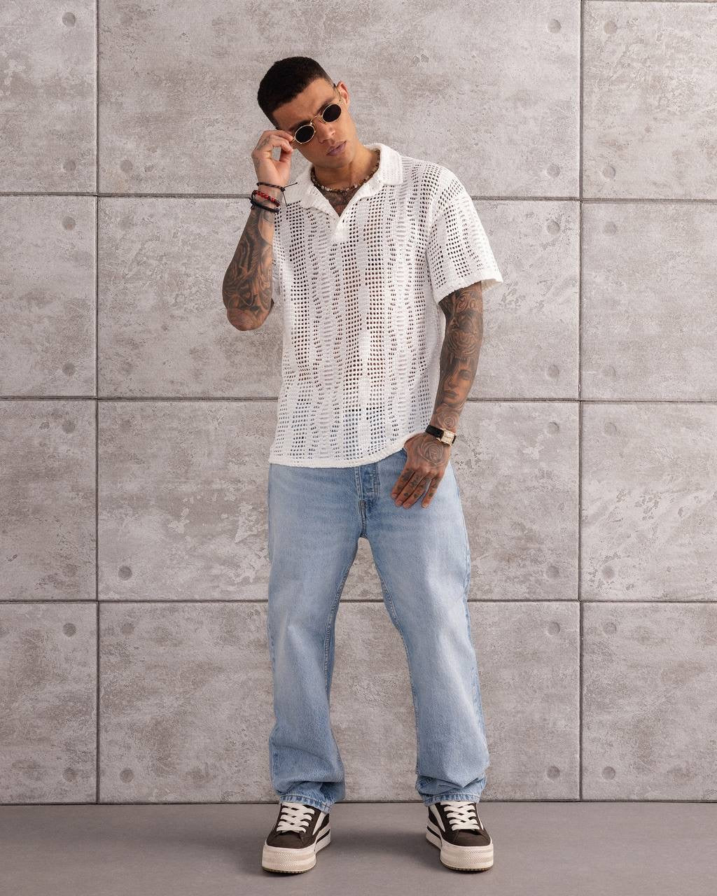 Men's Casual Knit Polo Shirt – Lightweight & Breezy Summer Fashion