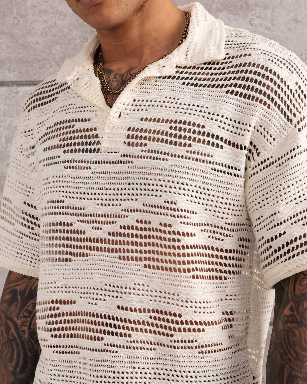 Airy and Stylish Summer Essential Knit Polo Shirt
