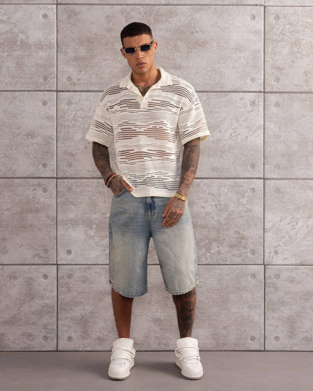 Airy and Stylish Summer Essential Knit Polo Shirt