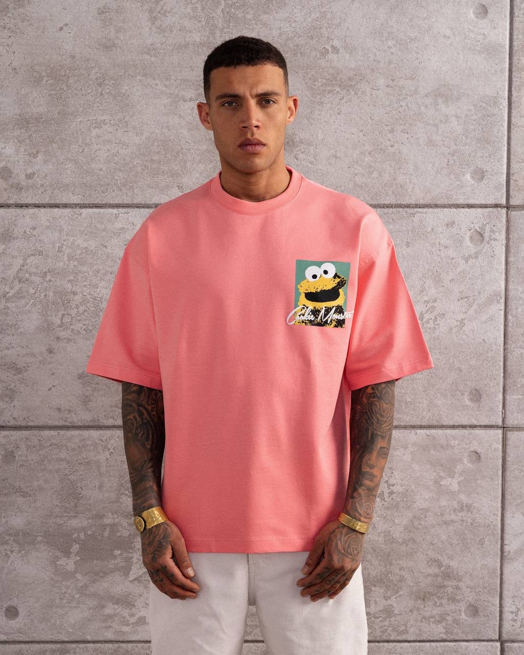 Cookie Monster Oversized Graphic T-Shirt – Streetwear Pop Art Design