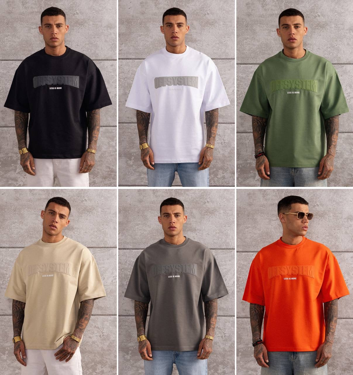 OFFSYSTEM Oversized T-Shirt – Minimalist Streetwear Tee for Men