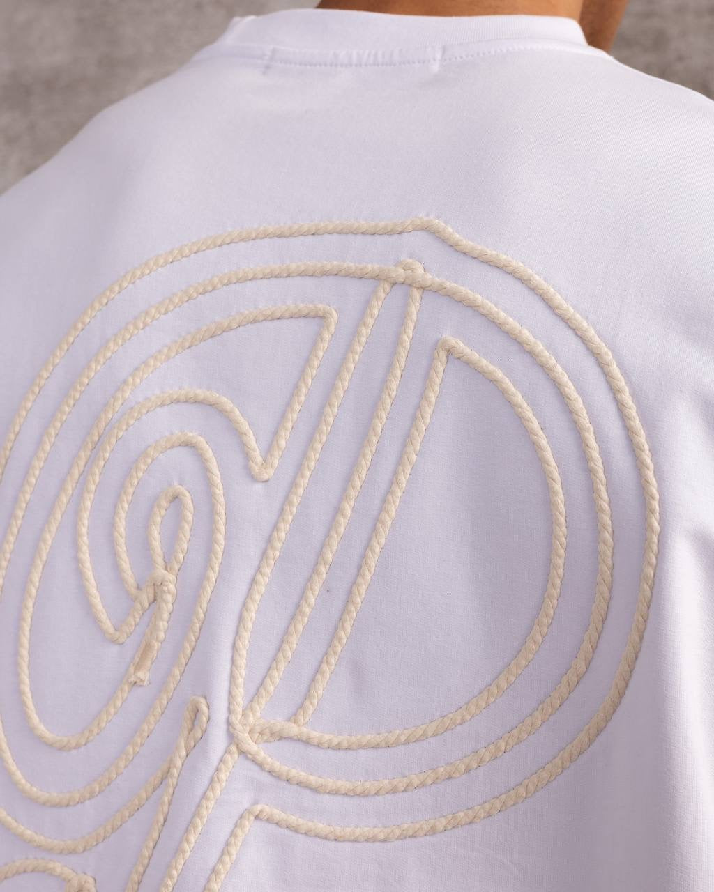 Rope Embroidered Oversized T-Shirt – Paris Streetwear Design